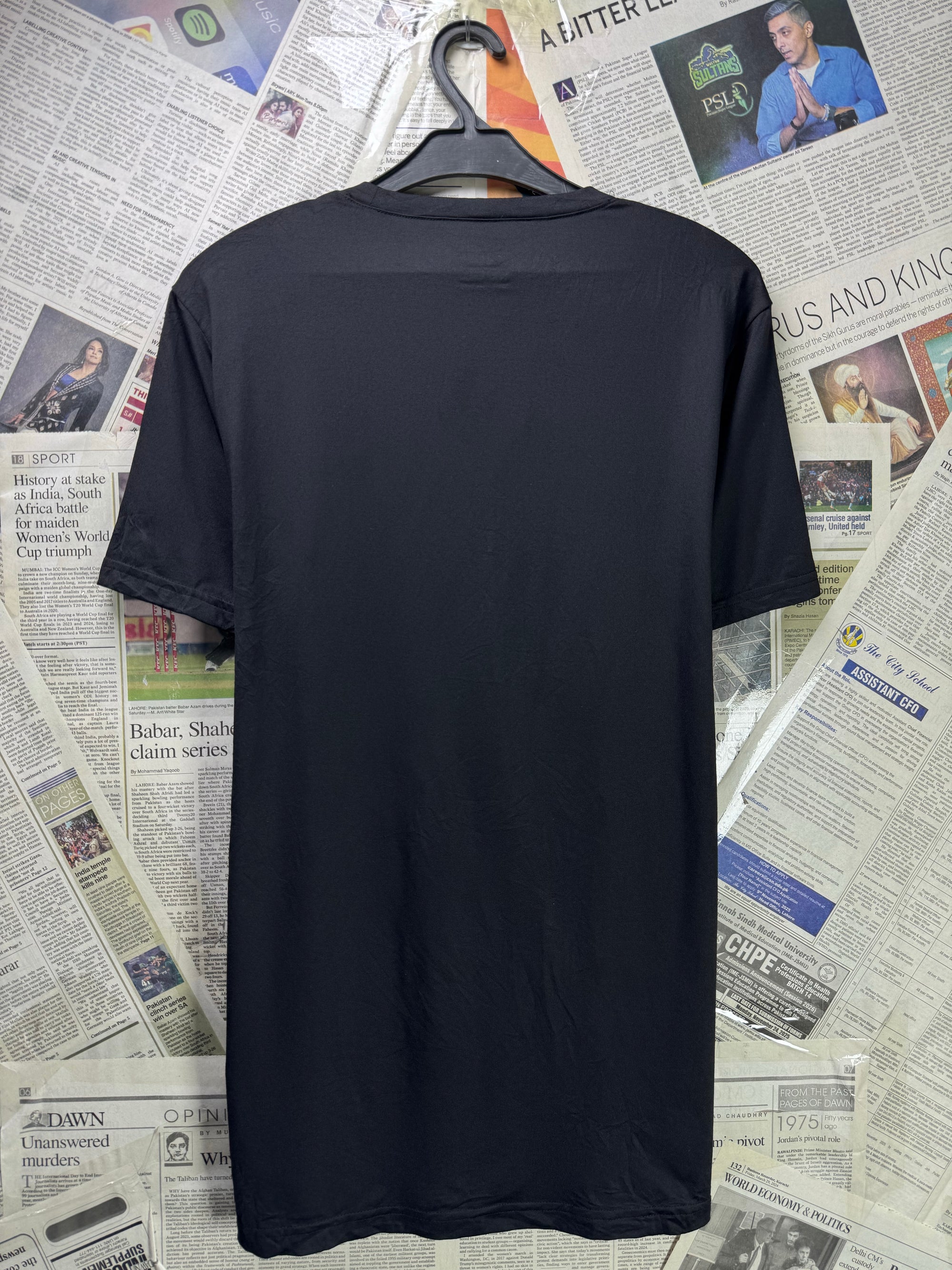 32 Cool® XS | Chest: 18" | Black | Gym T-Shirt | Poly - Elastane | 3290 - Genuine Maal