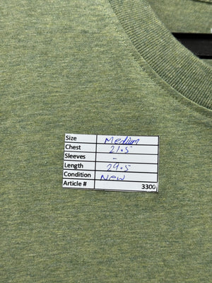 Coolibar® Medium | Chest: 21.5" | Moss Green | T-Shirt | Cotton - Viscose - Elastane | 3300 - Genuine Maal