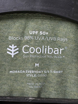 Coolibar® Medium | Chest: 21.5" | Moss Green | T-Shirt | Cotton - Viscose - Elastane | 3300 - Genuine Maal
