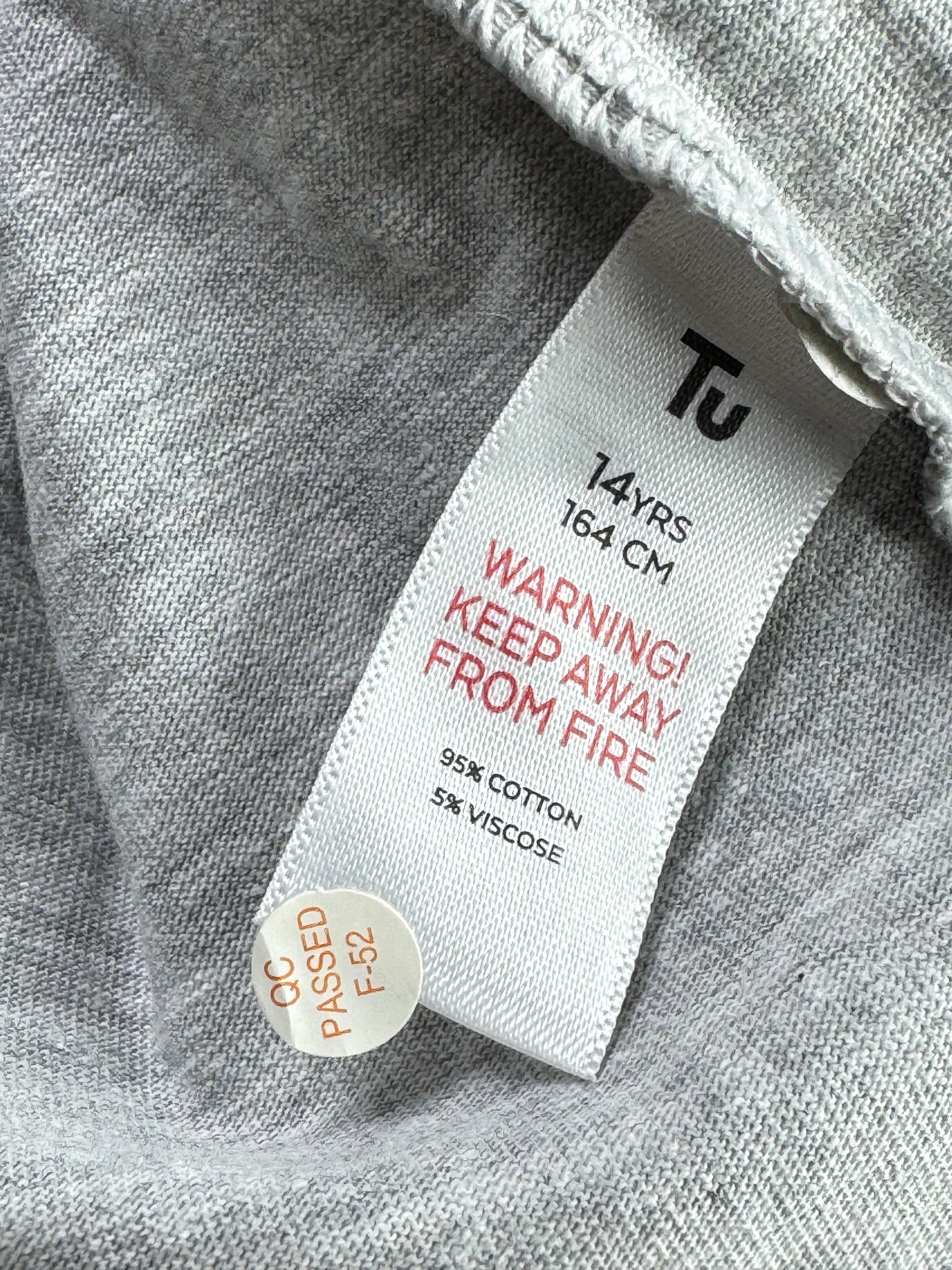 Tu® Small | Chest: 19" | Grey | T-Shirt | Cotton - Viscose | 4892 - Genuine Maal