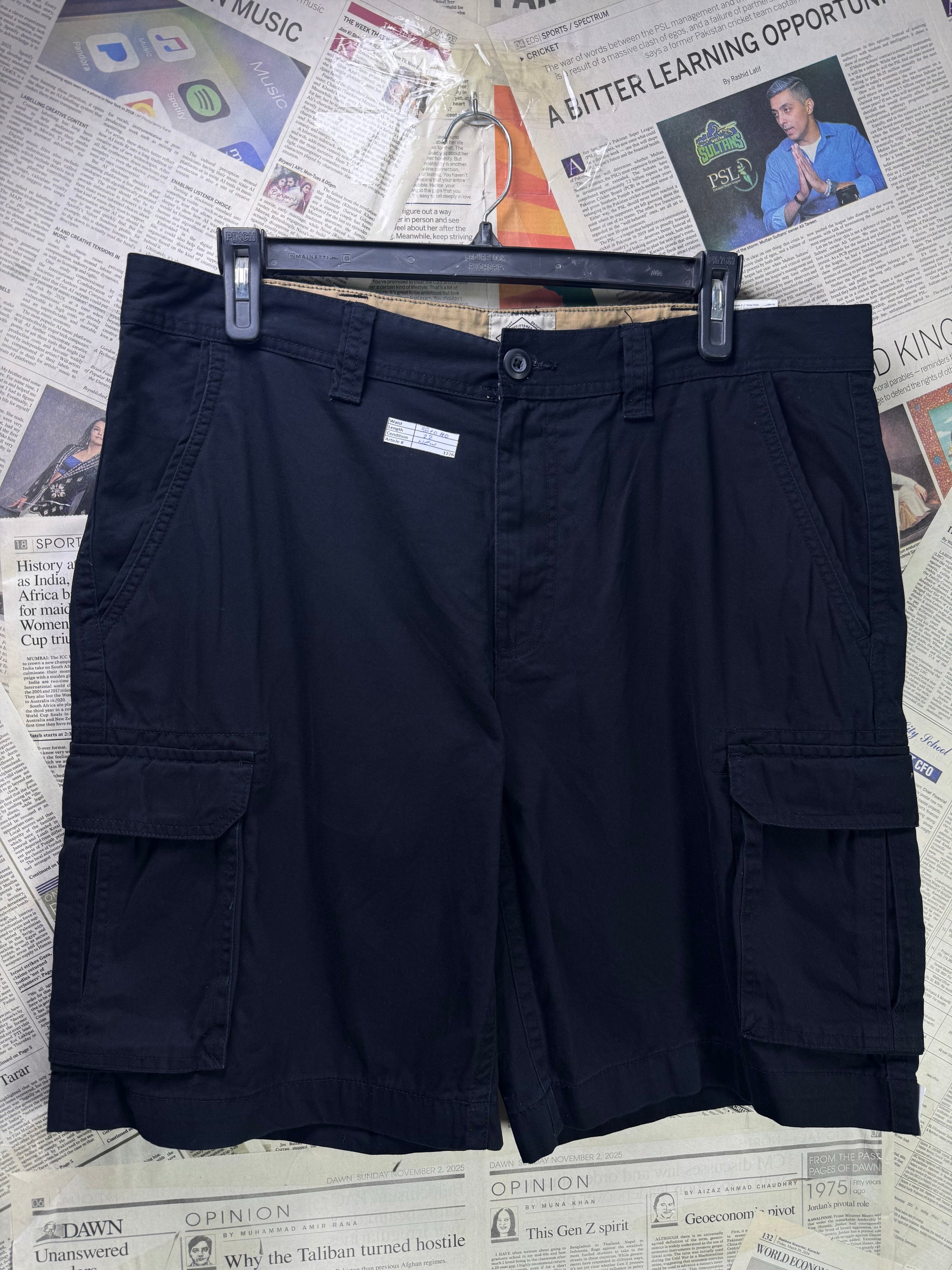 St. John's Bay® Waist: 38" to 40" | Midnight Blue | Cargo Shorts | Cotton | 1226 - Genuine Maal