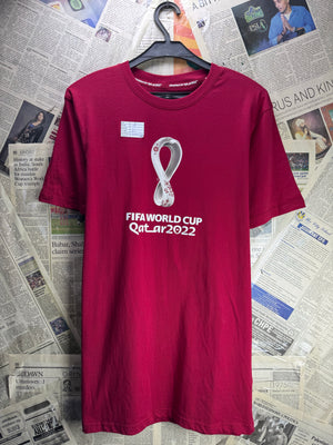 Fifa® Small | Chest: 19" | Red | T-Shirt | Cotton | 4882 - Genuine Maal