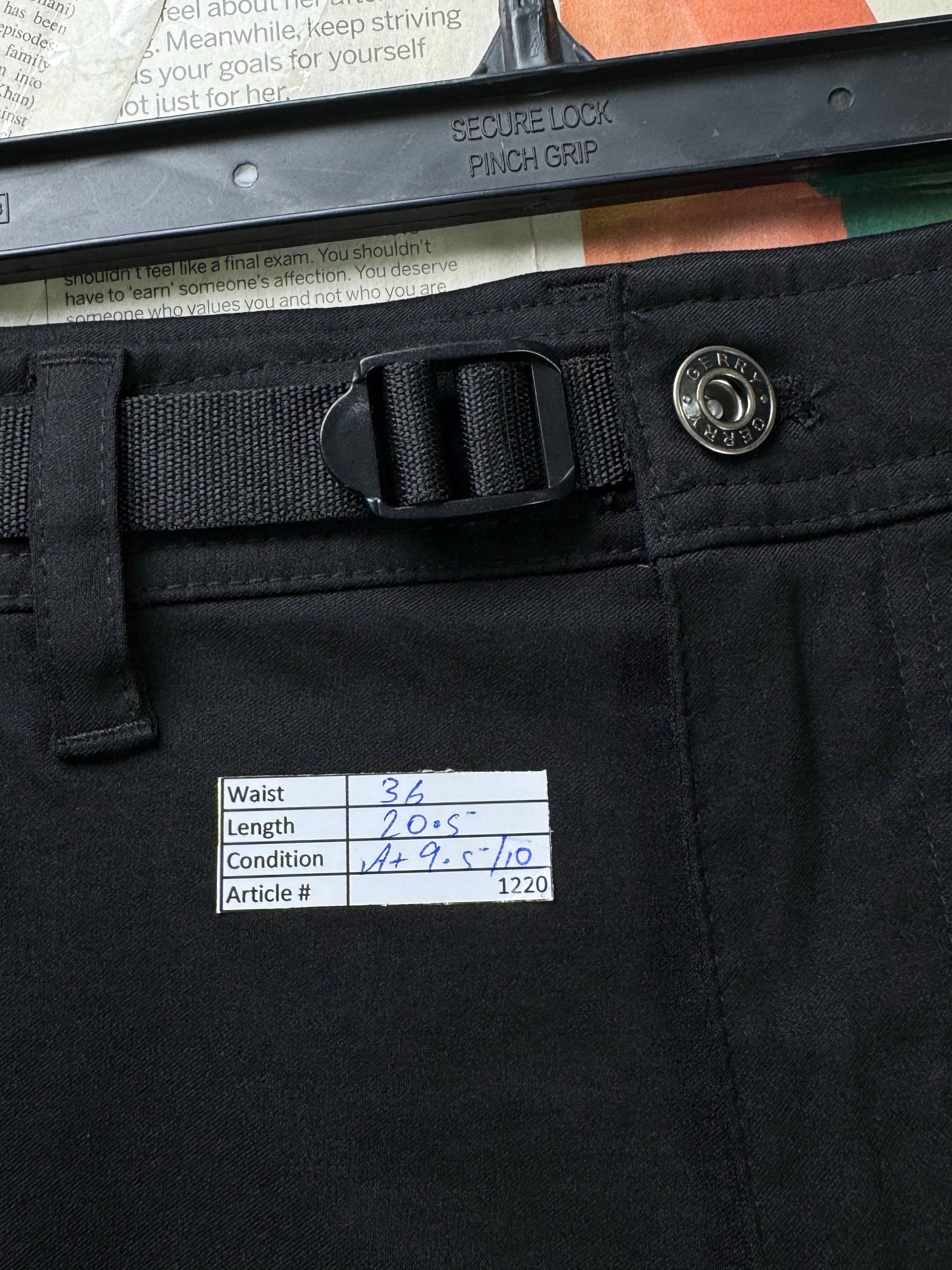 Gerry® Waist: 36" | Black | Golf Shorts | Nylon - Spandex | 1220 - Genuine Maal