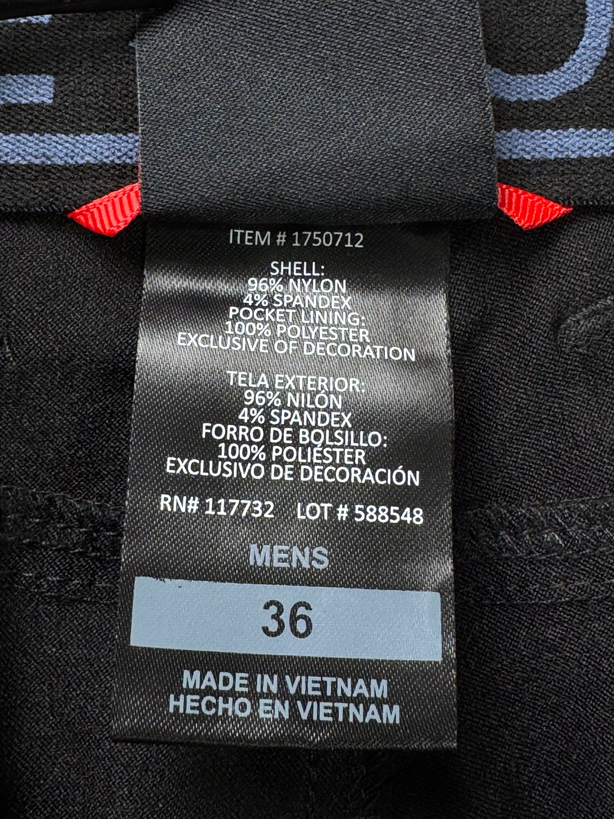 Gerry® Waist: 36" | Black | Golf Shorts | Nylon - Spandex | 1220 - Genuine Maal