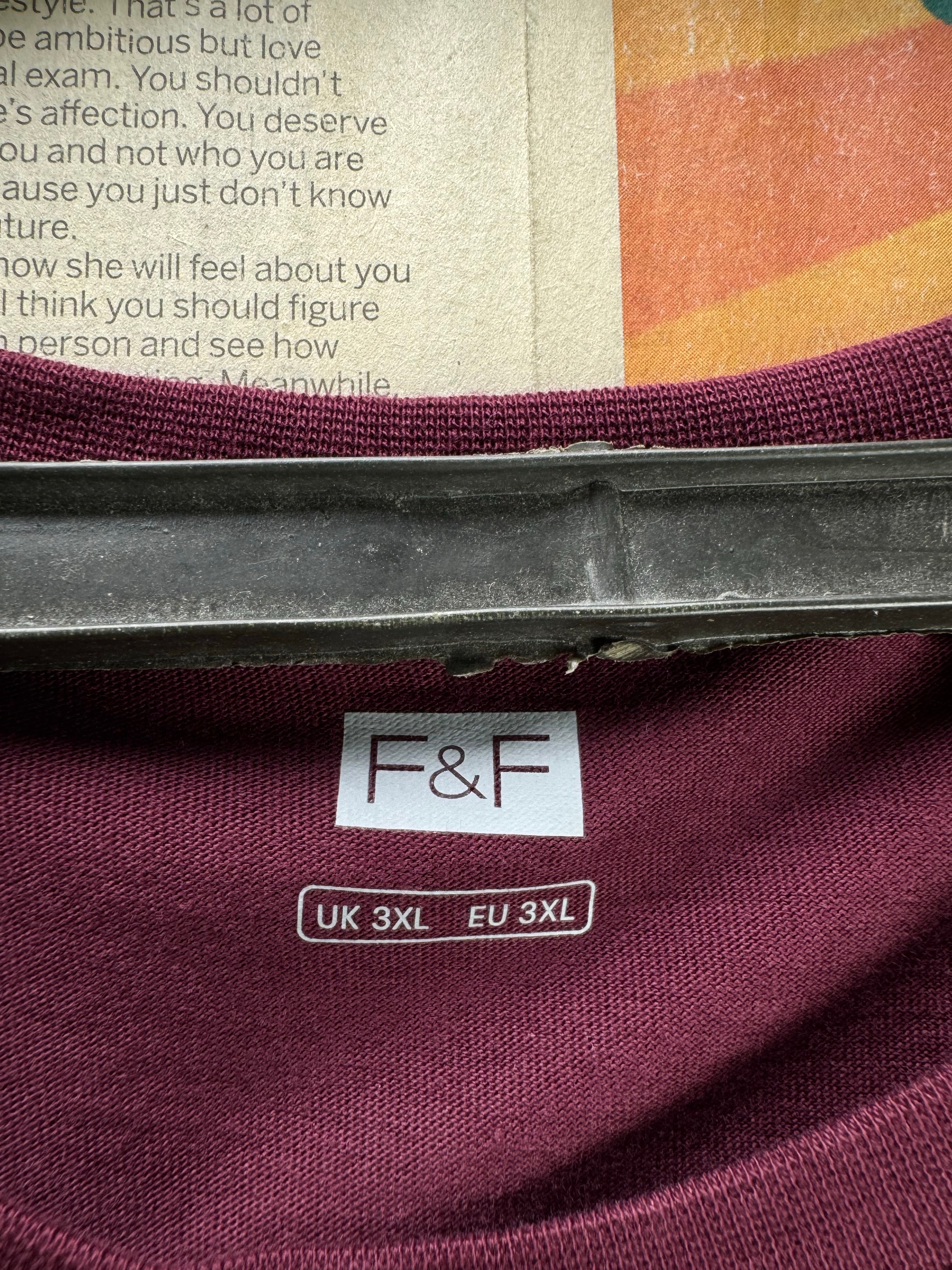 F&F® XXL | Chest: 27.5" | Purple | T-Shirt | Cotton | 4897 - Genuine Maal