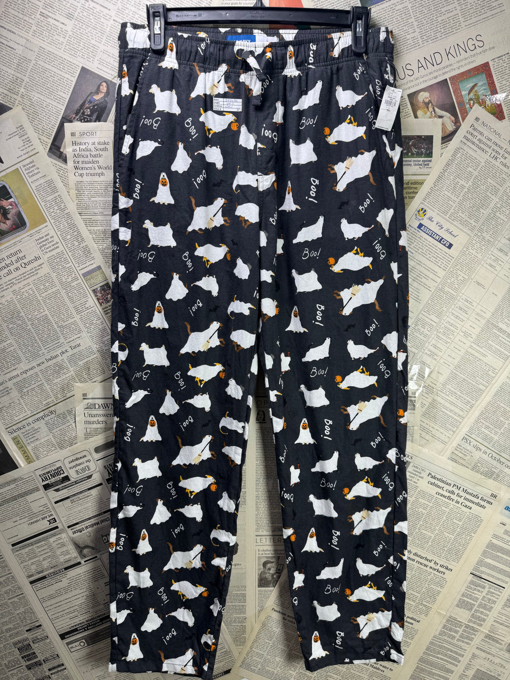 Old N*vy® Waist: 34" to 36" | Black | Pajamas | Cotton | 1238 - Genuine Maal