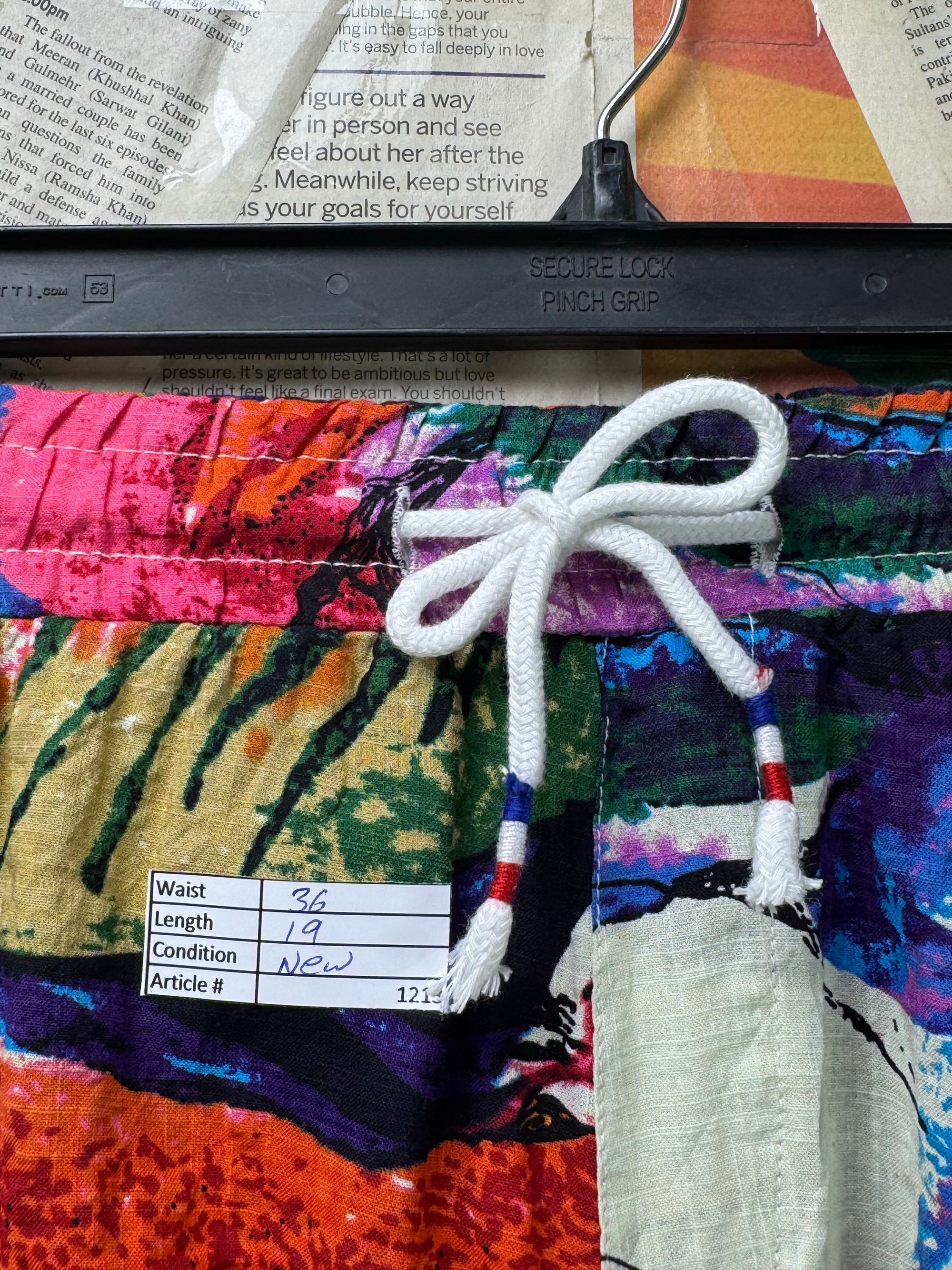 Jogal® Waist: 36" | Multicolor | Beach Shorts | Cotton - Viscose | 1213 - Genuine Maal