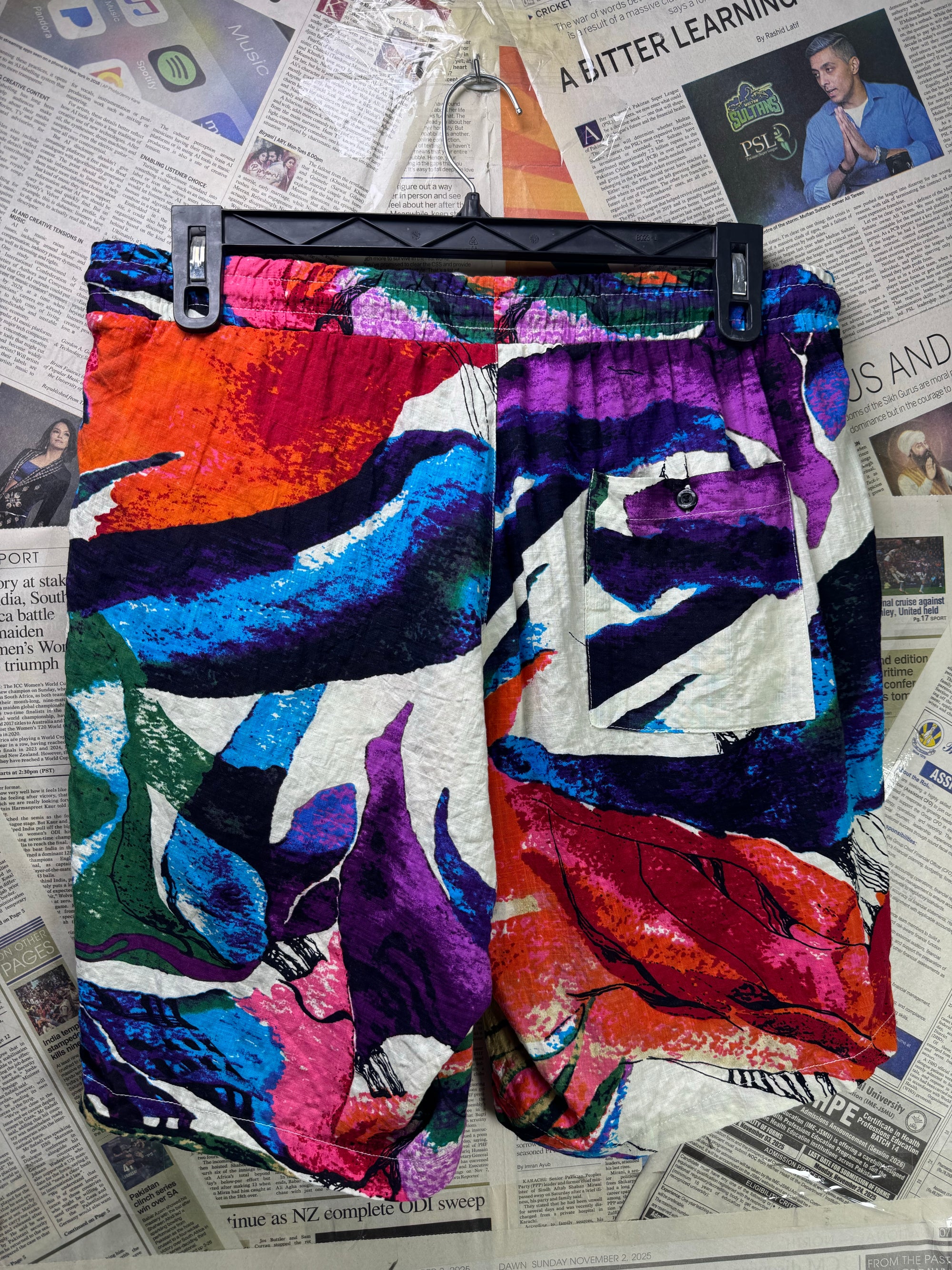Jogal® Waist: 36" | Multicolor | Beach Shorts | Cotton - Viscose | 1213 - Genuine Maal