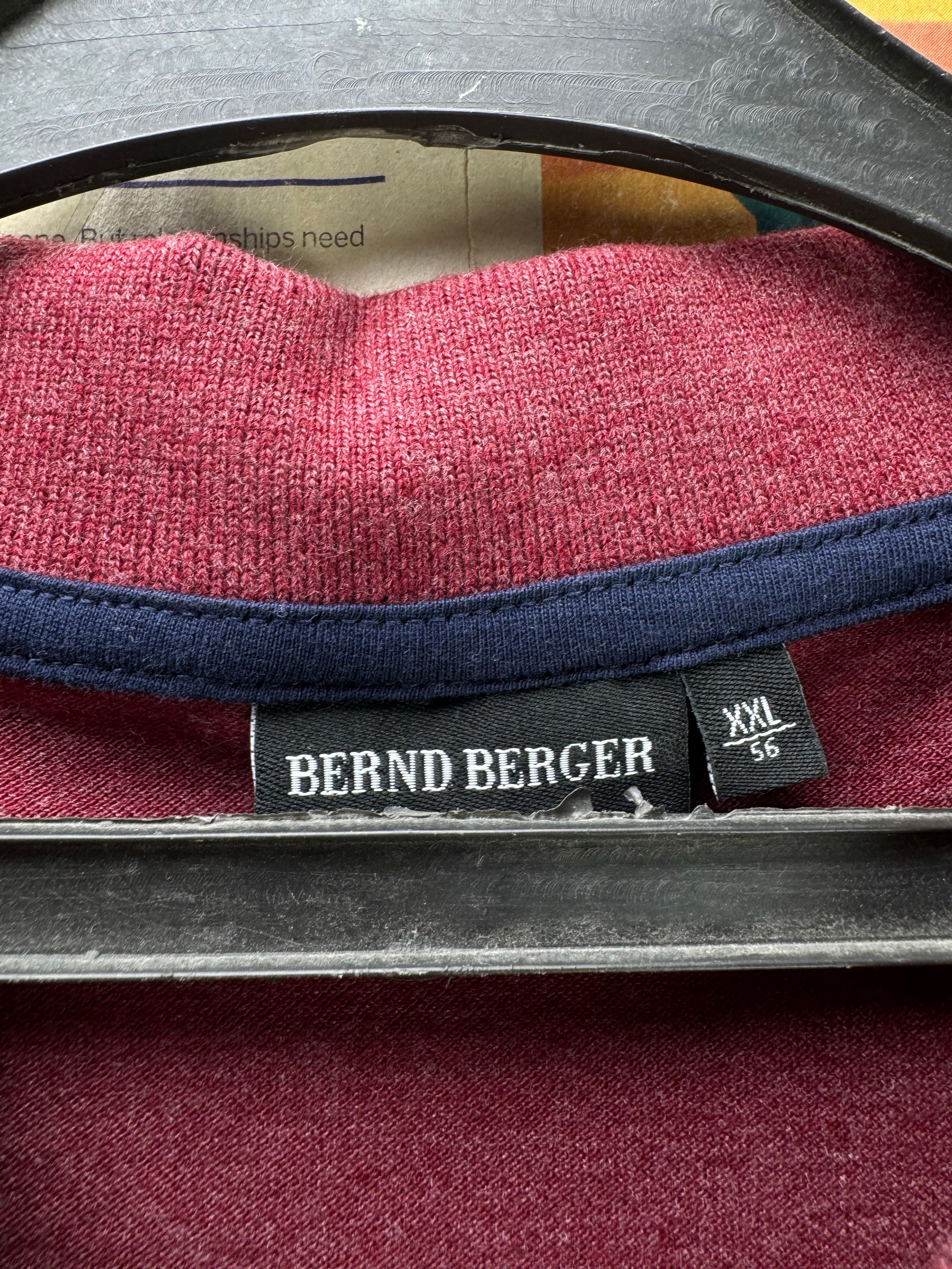 Brend Berger® Large | Chest: 23" | Red | Polo Shirt | Poly - Cotton - Elastane | 4898 - Genuine Maal
