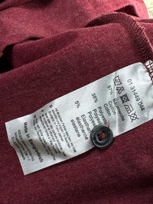 Brend Berger® Large | Chest: 23" | Red | Polo Shirt | Poly - Cotton - Elastane | 4898 - Genuine Maal