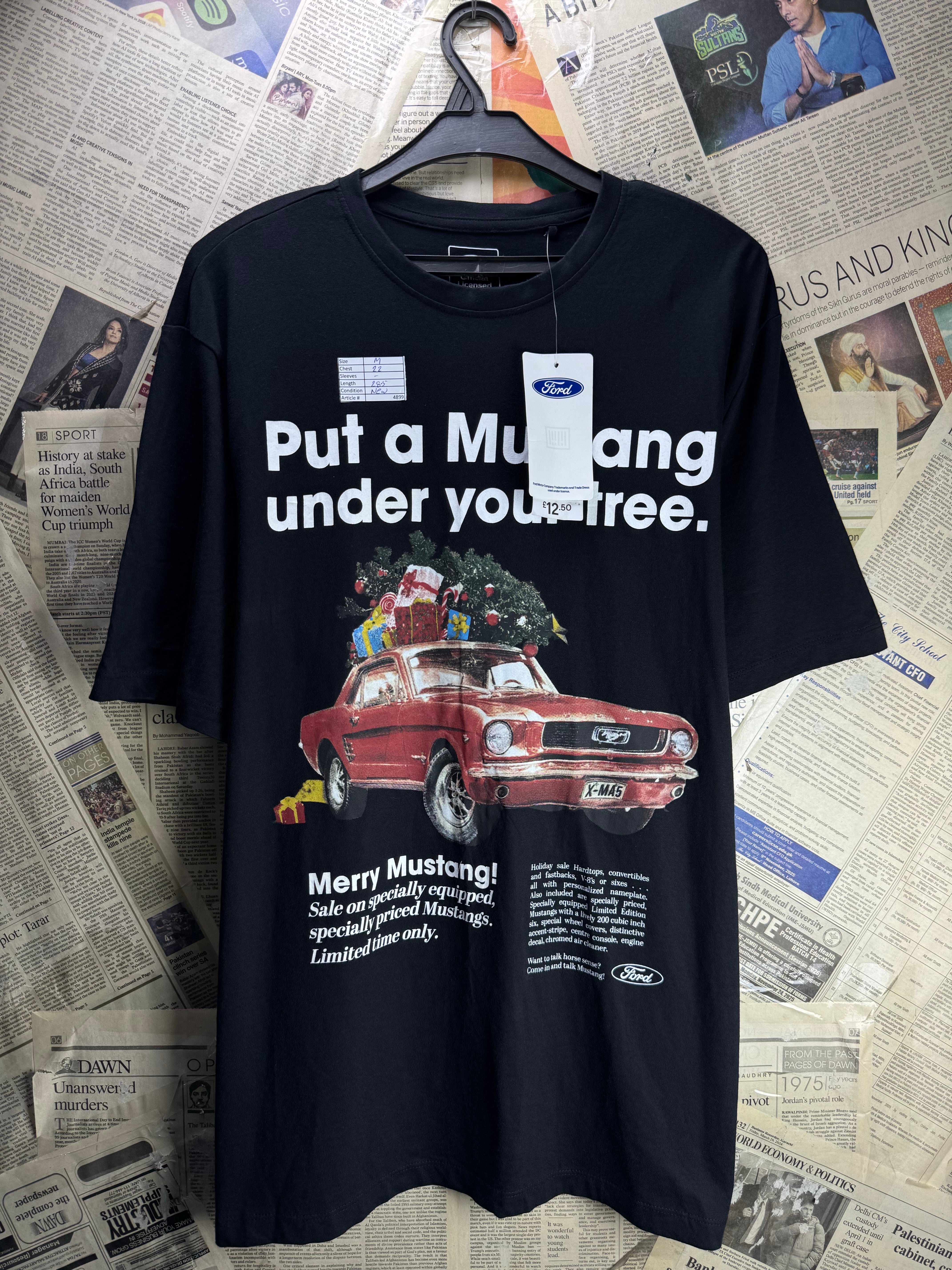 Ford® Medium | Chest: 22" | Black | T-Shirt | Polyester | 4899 - Genuine Maal
