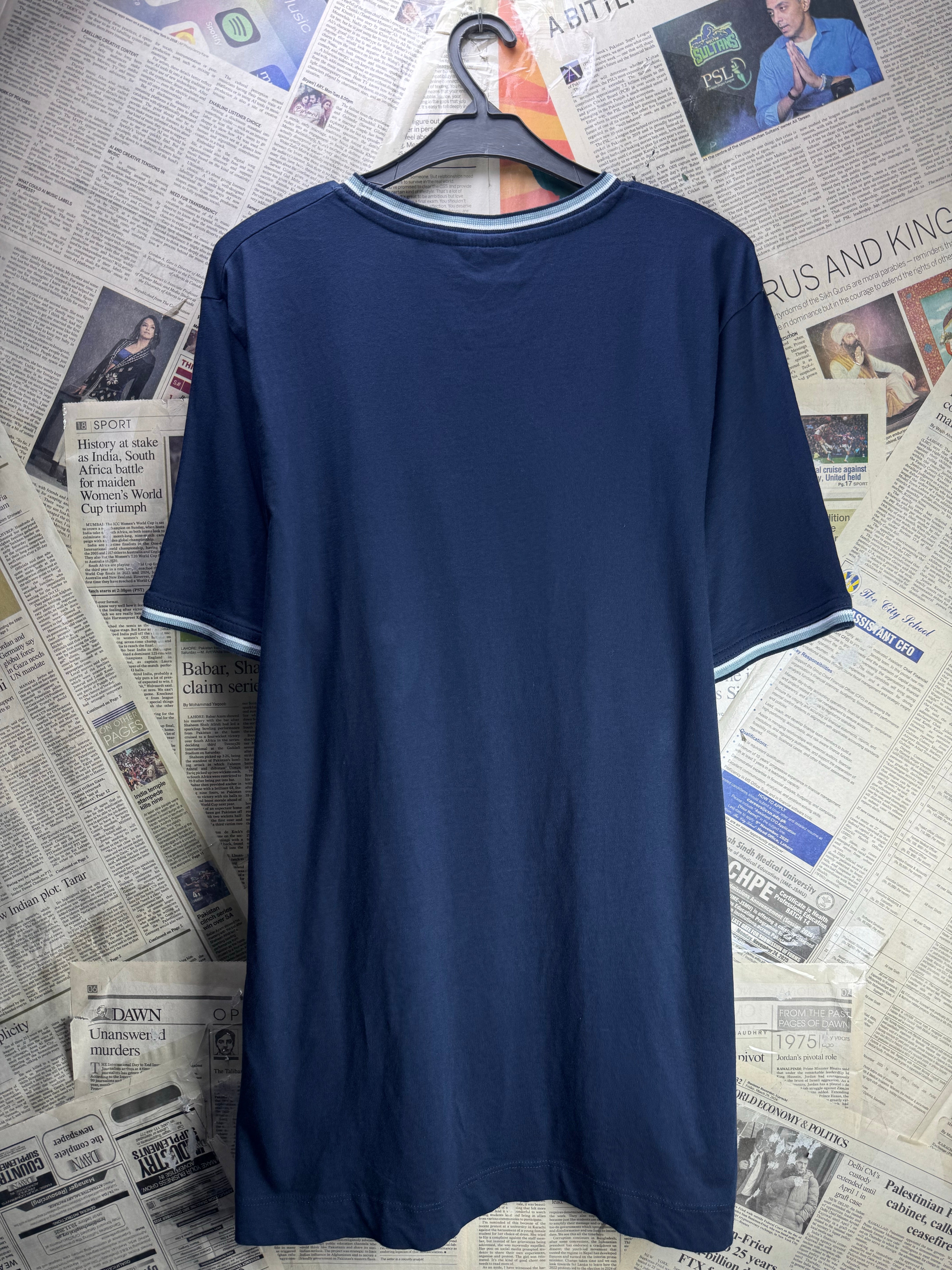 Salzenger® Medium | Chest: 21.5" | Blue | T-Shirt | Cotton | 4633 - Genuine Maal