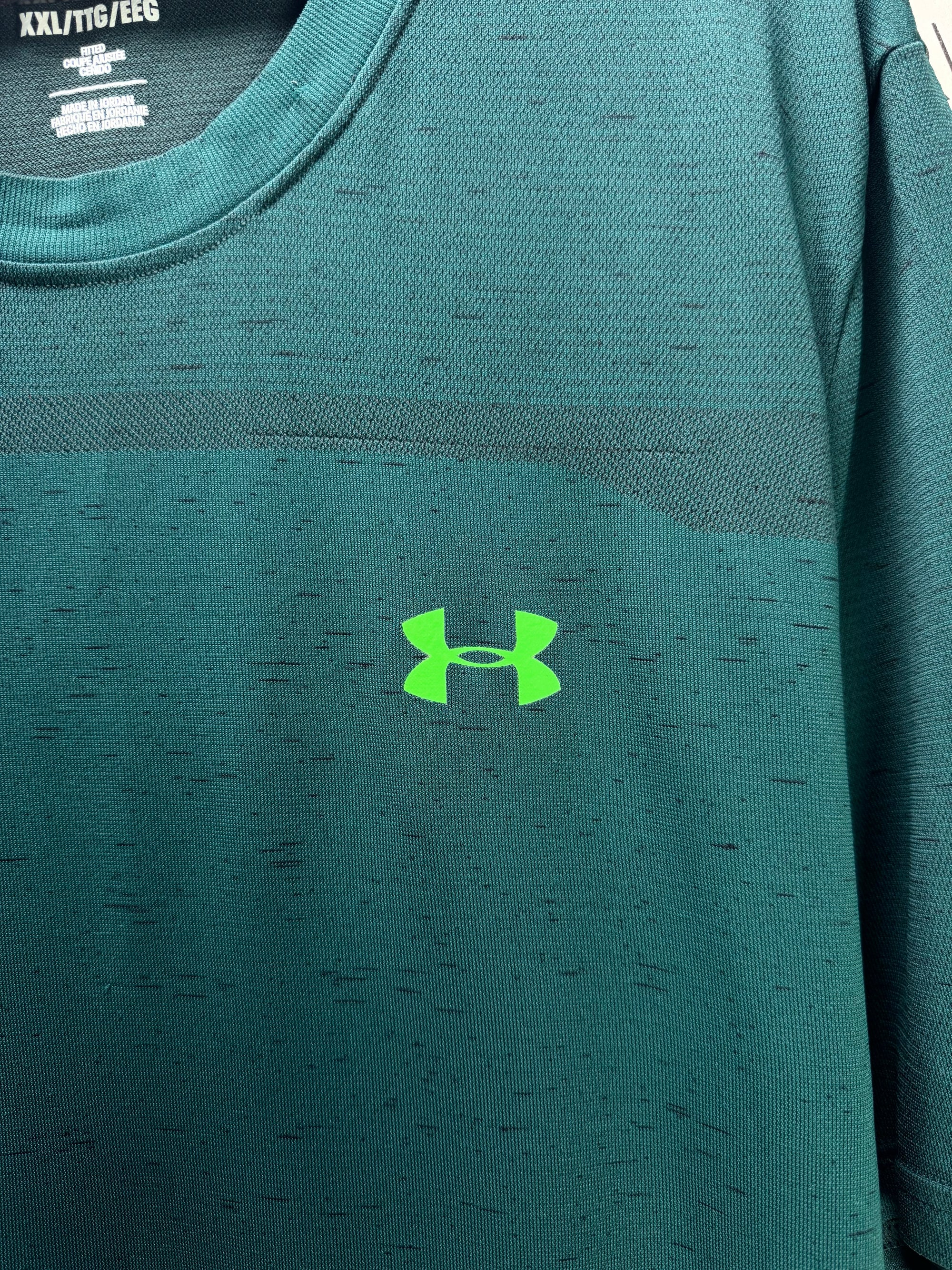 Under Armo*r® Large | Chest: 24" | Dark Teal | Sports T-Shirt | 3661 - Genuine Maal