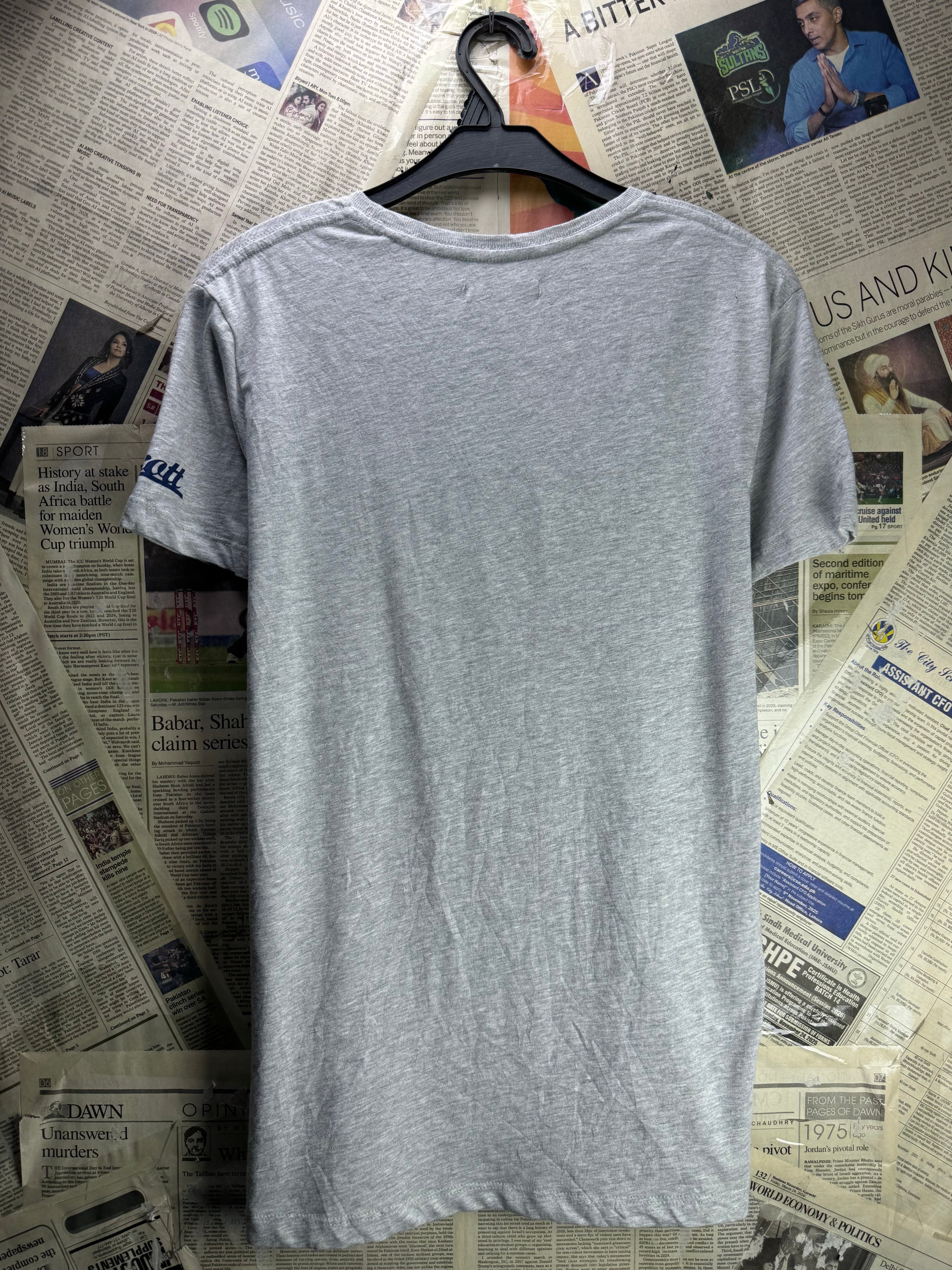 Alcott® Small | Chest: 19.5" | Grey | T-Shirt | Cotton - Viscose | 4640 - Genuine Maal