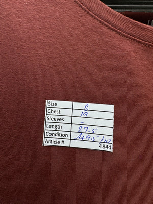 H&M® Small | Chest: 19" | Red | T-Shirt | Cotton - Elastane | 4844 - Genuine Maal