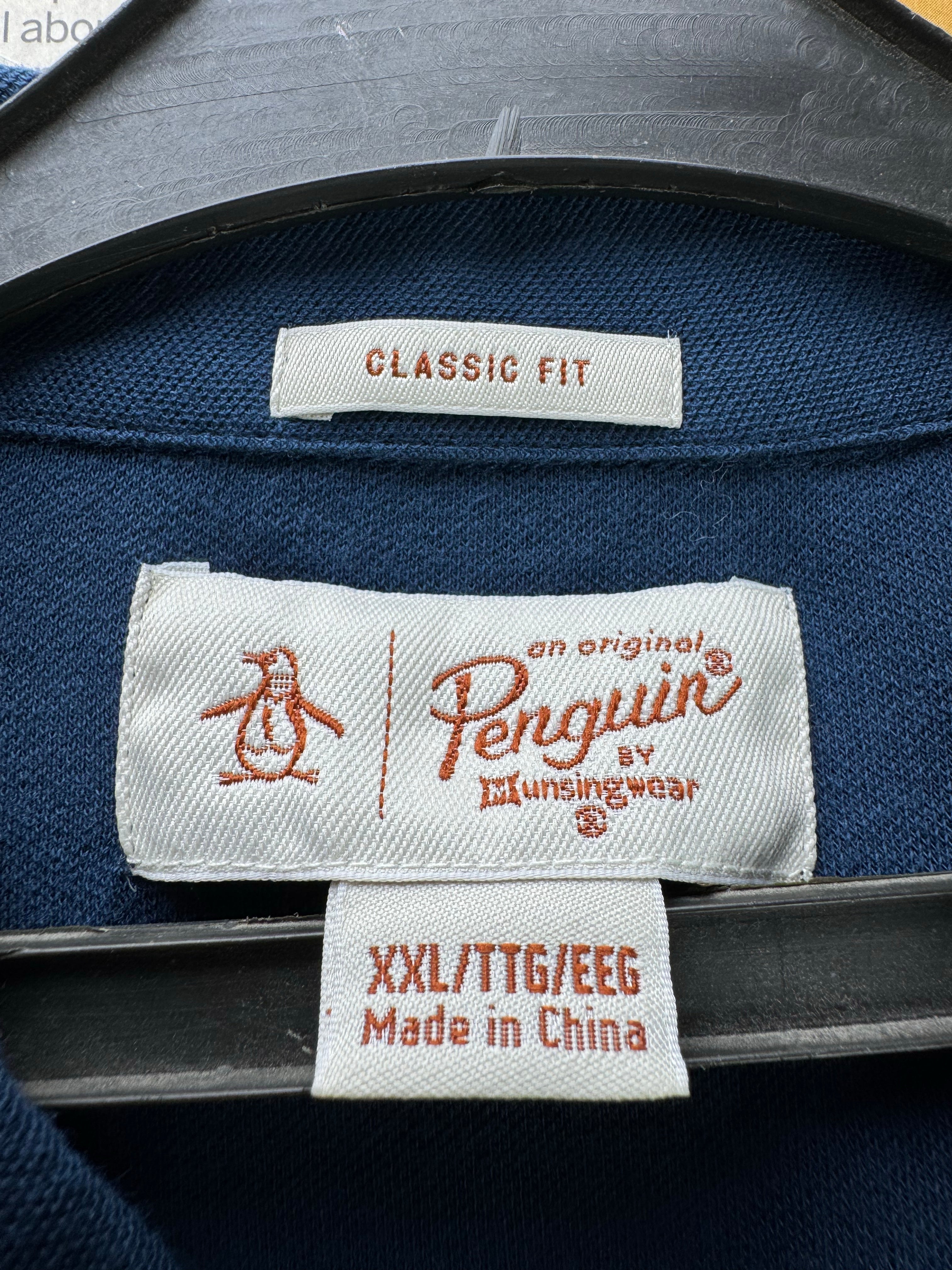 Penguin by Munsingwear® XL | Chest: 25.5" | Blue | Polo Shirt | Cotton | 4814 - Genuine Maal