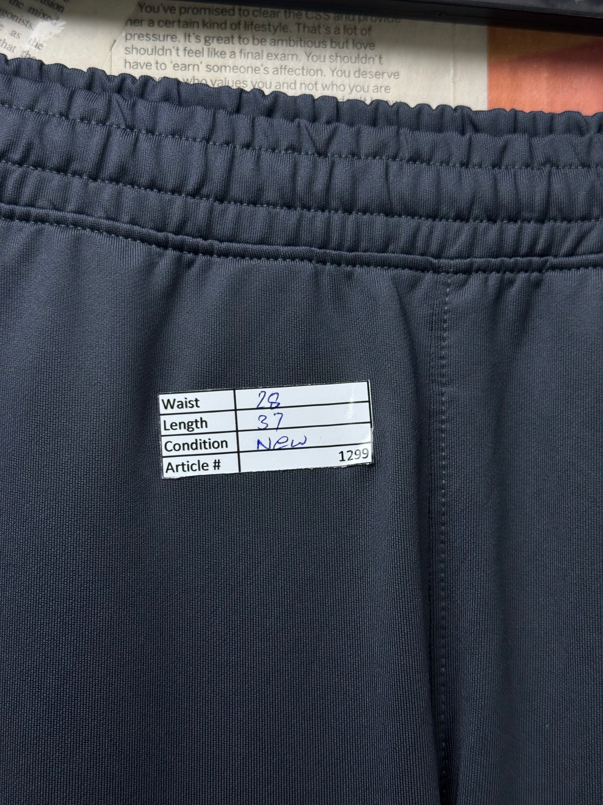 Brooks® Waist: 28" | Dark Grey | Gym Trousers | Poly - Spandex | 1299 - Genuine Maal