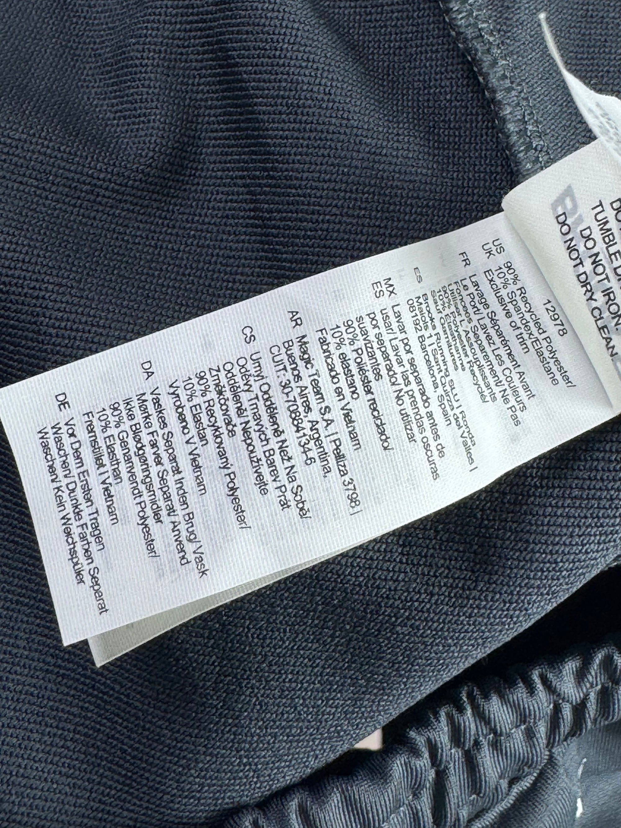 Brooks® Waist: 28" | Dark Grey | Gym Trousers | Poly - Spandex | 1299 - Genuine Maal