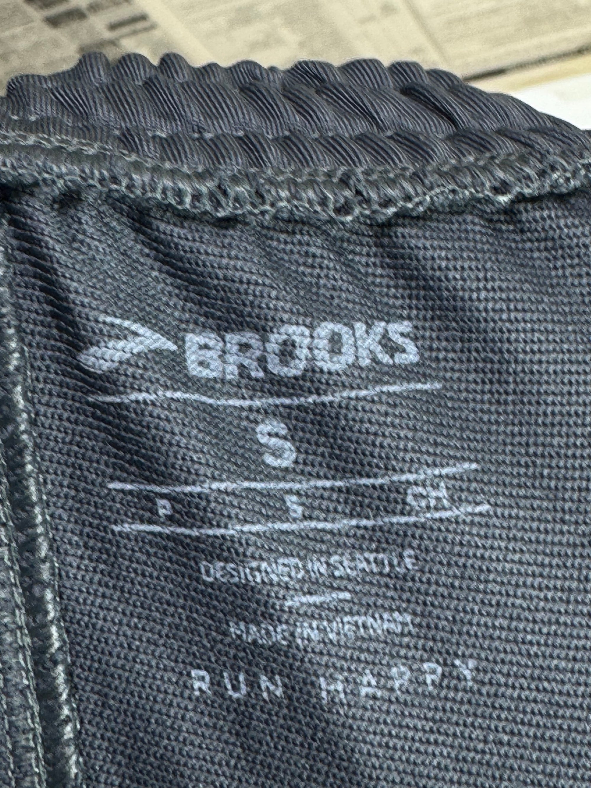 Brooks® Waist: 28" | Dark Grey | Gym Trousers | Poly - Spandex | 1299 - Genuine Maal