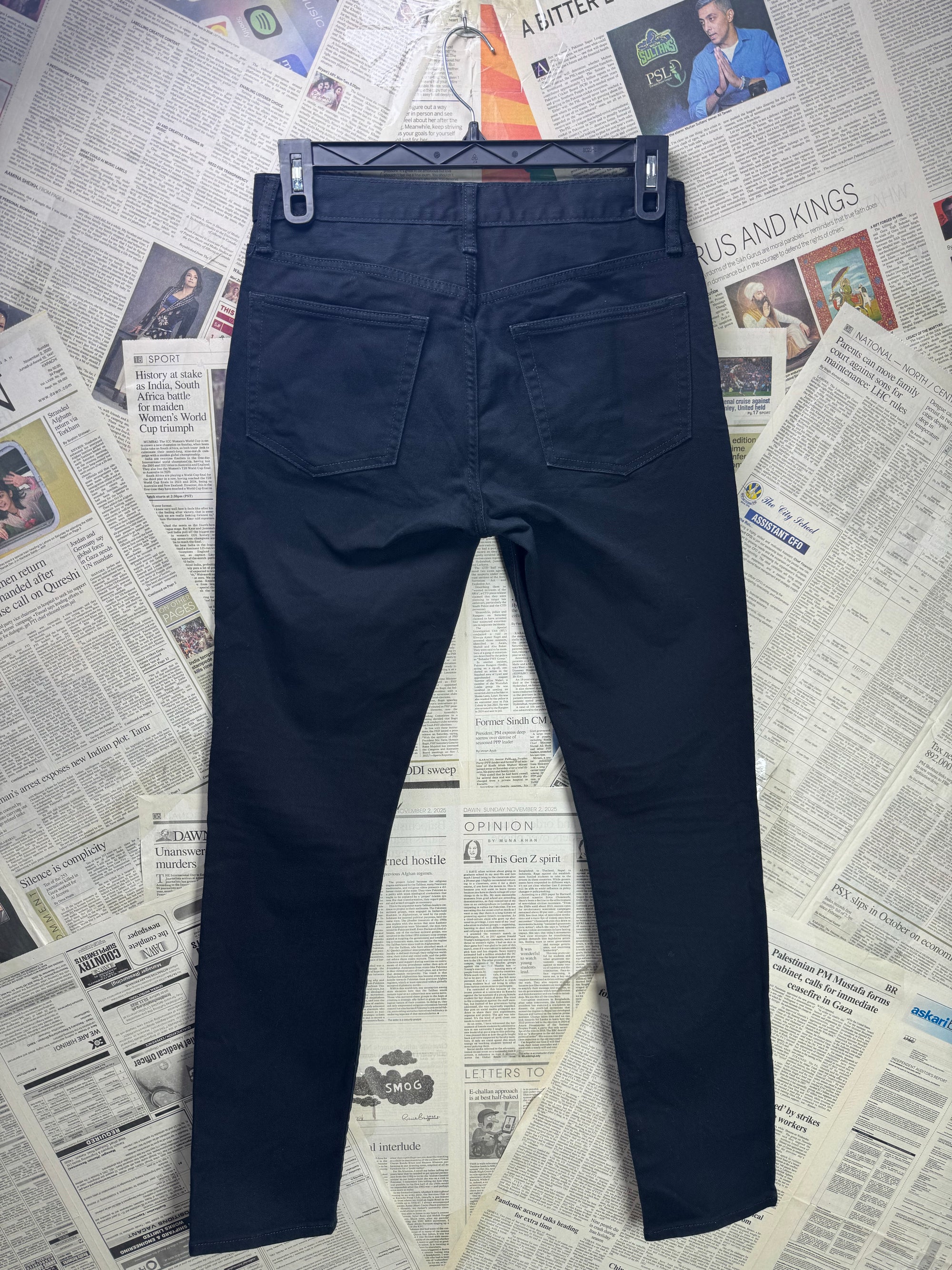 G*p® Waist: 30" | Black | Skinny Fit Denim Pants | Cotton - Elastane | 1298 - Genuine Maal