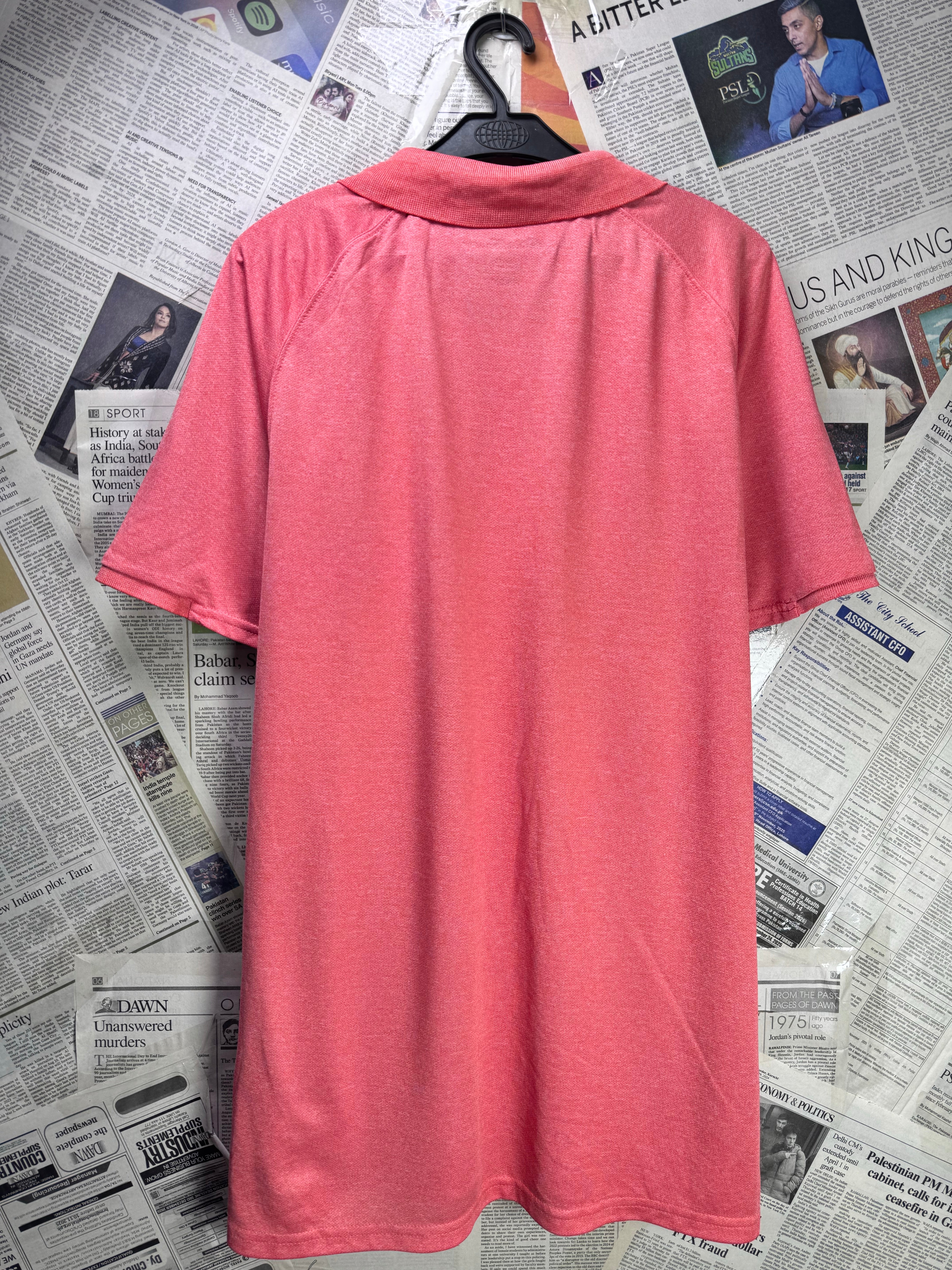 Eddie Bauer® XL | Chest: 25" | Peach | Sports Polo | Poly | 3492 - Genuine Maal