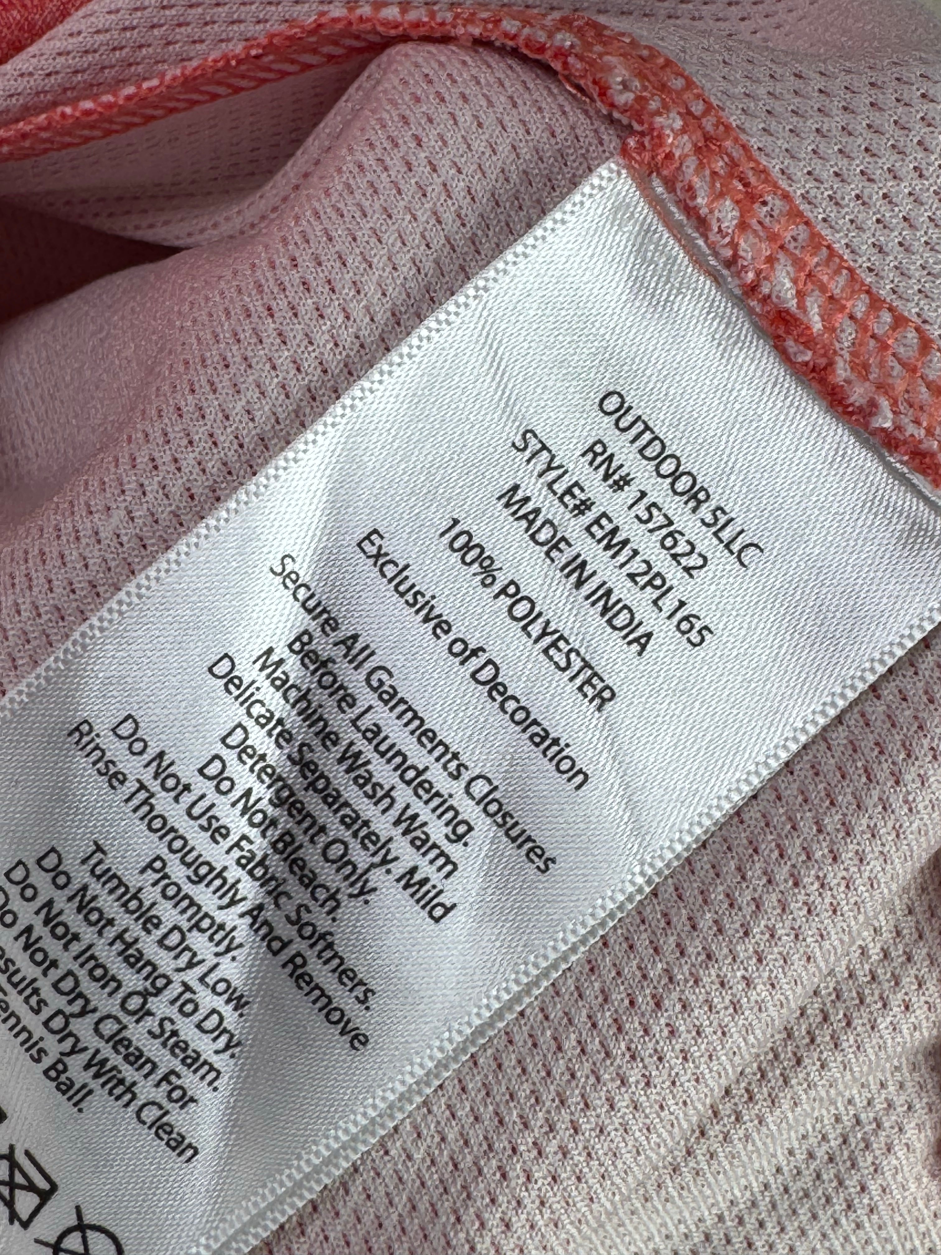 Eddie Bauer® XL | Chest: 25" | Peach | Sports Polo | Poly | 3492 - Genuine Maal