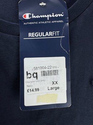 Champion® Medium | Chest: 21.5" | Navy | Tank Top | Cotton | 4617 - Genuine Maal