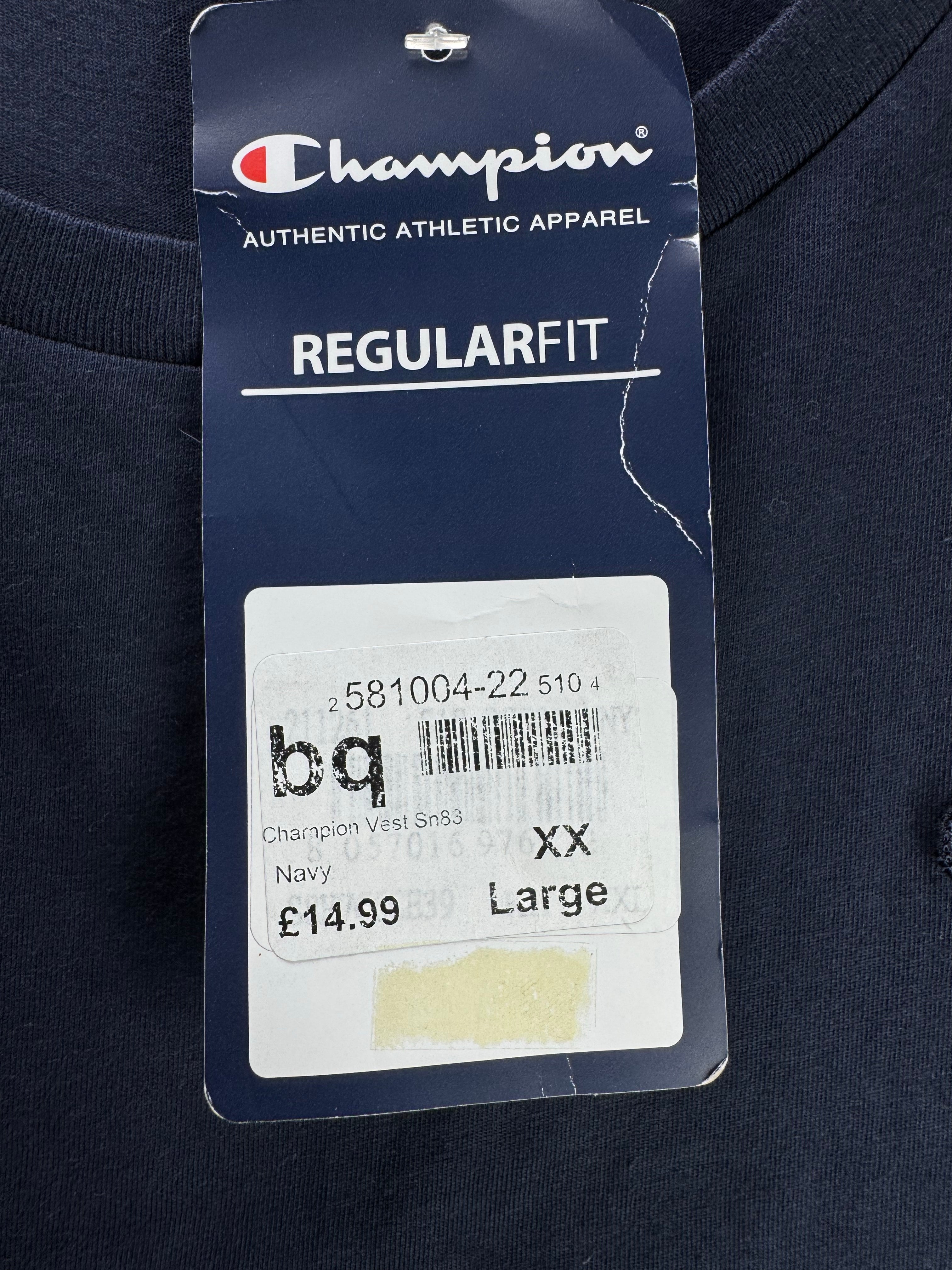 Champion® Medium | Chest: 21.5" | Navy | Tank Top | Cotton | 4617 - Genuine Maal