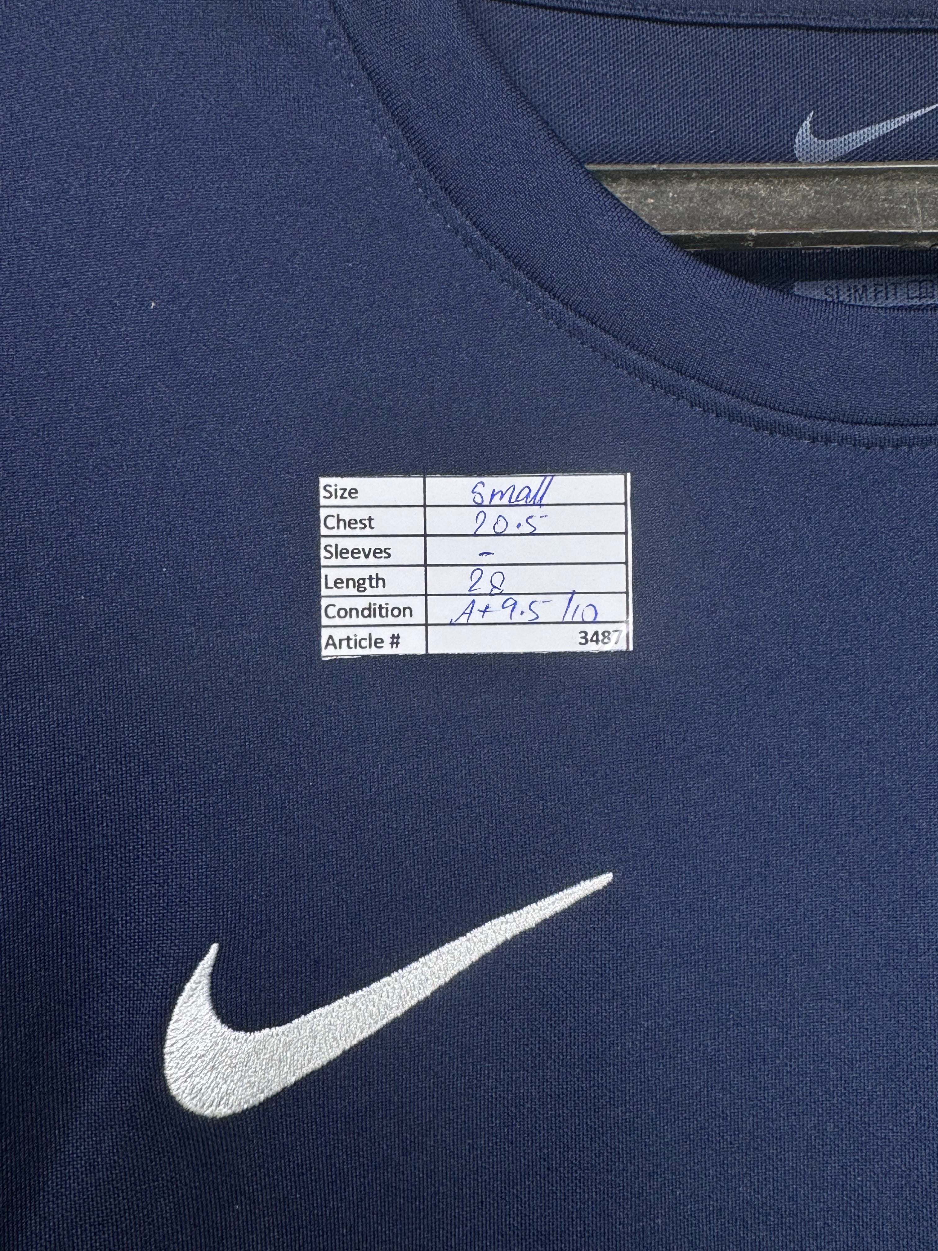 N*ke® Small | Chest: 20.5" | Blue | Dri - Fit Sports Shirt | Poly | 3487 - Genuine Maal