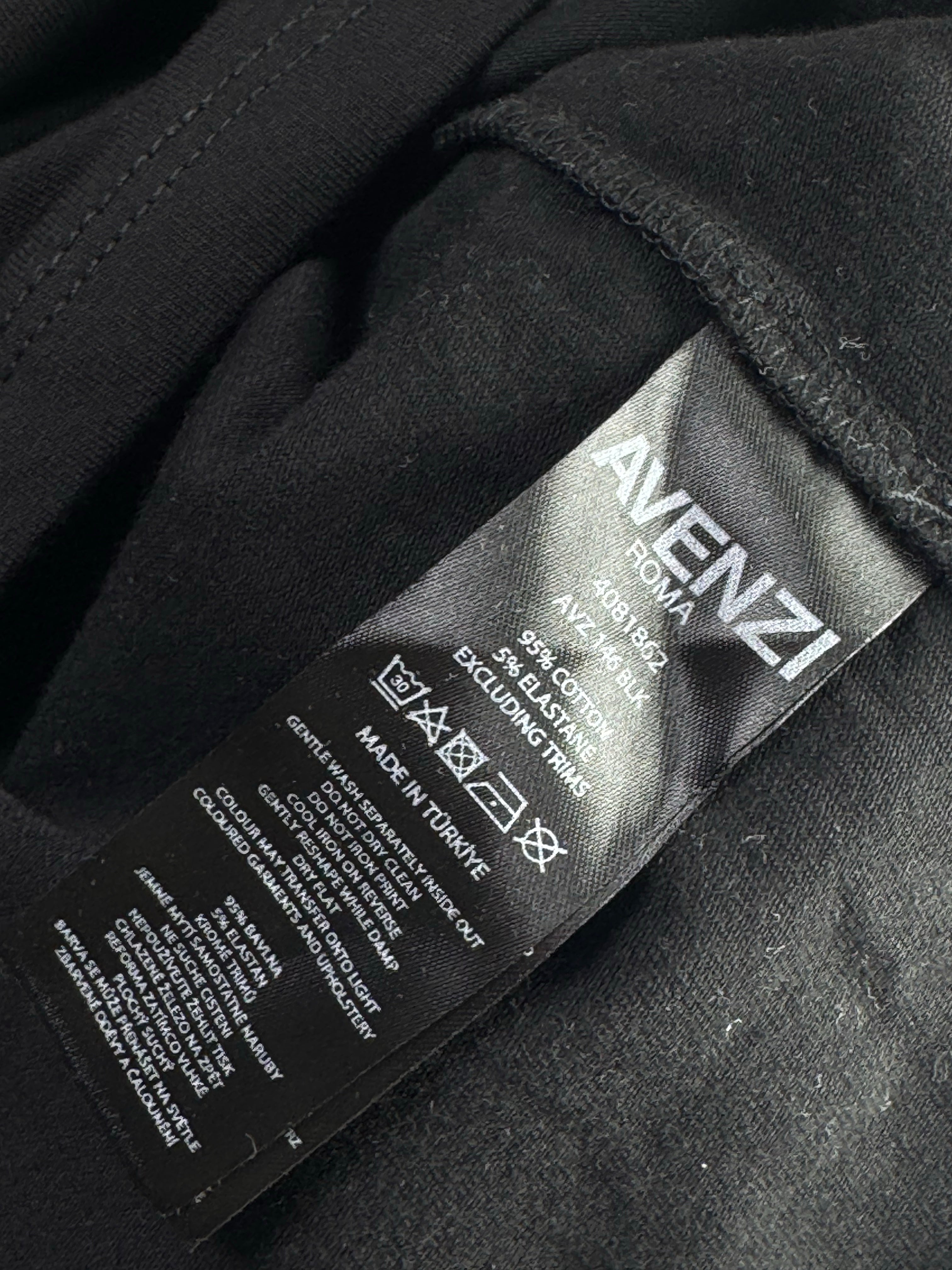 Avenzi Jeans® Small | Chest: 20" | Blue | T-Shirt | Cotton - Elastane | 4805 - Genuine Maal