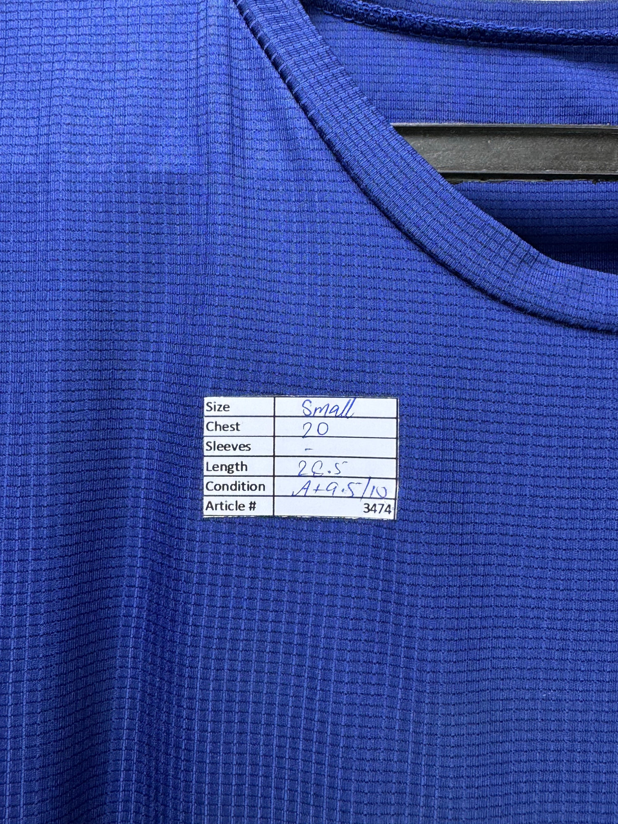 RUN® Small | Chest: 20" | Royal Blue | Sports T-Shirt | Poly | 3474 - Genuine Maal