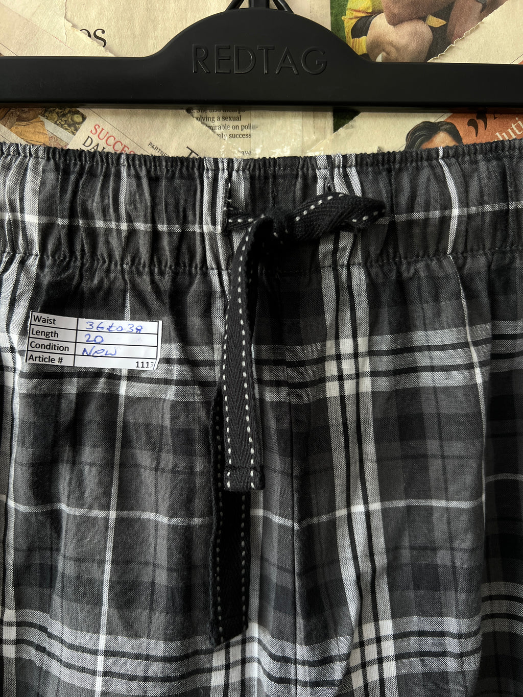 F&F® Waist: 36" to 38" | Grey Check | Shorts | 1113 - Genuine Maal