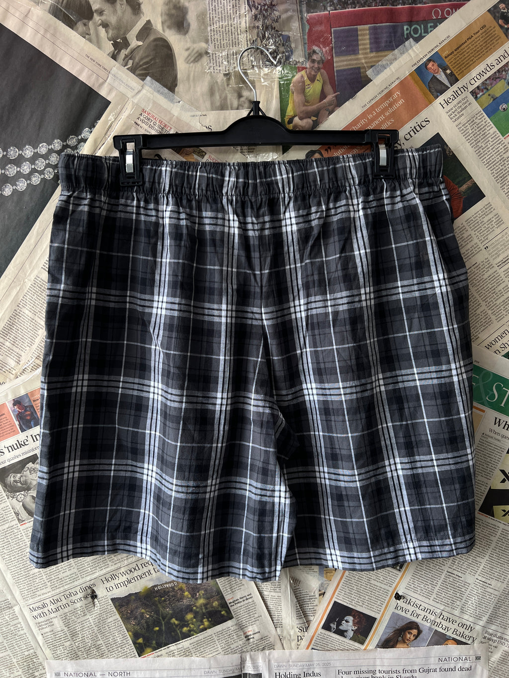 F&F® Waist: 36" to 38" | Grey Check | Shorts | 1113 - Genuine Maal
