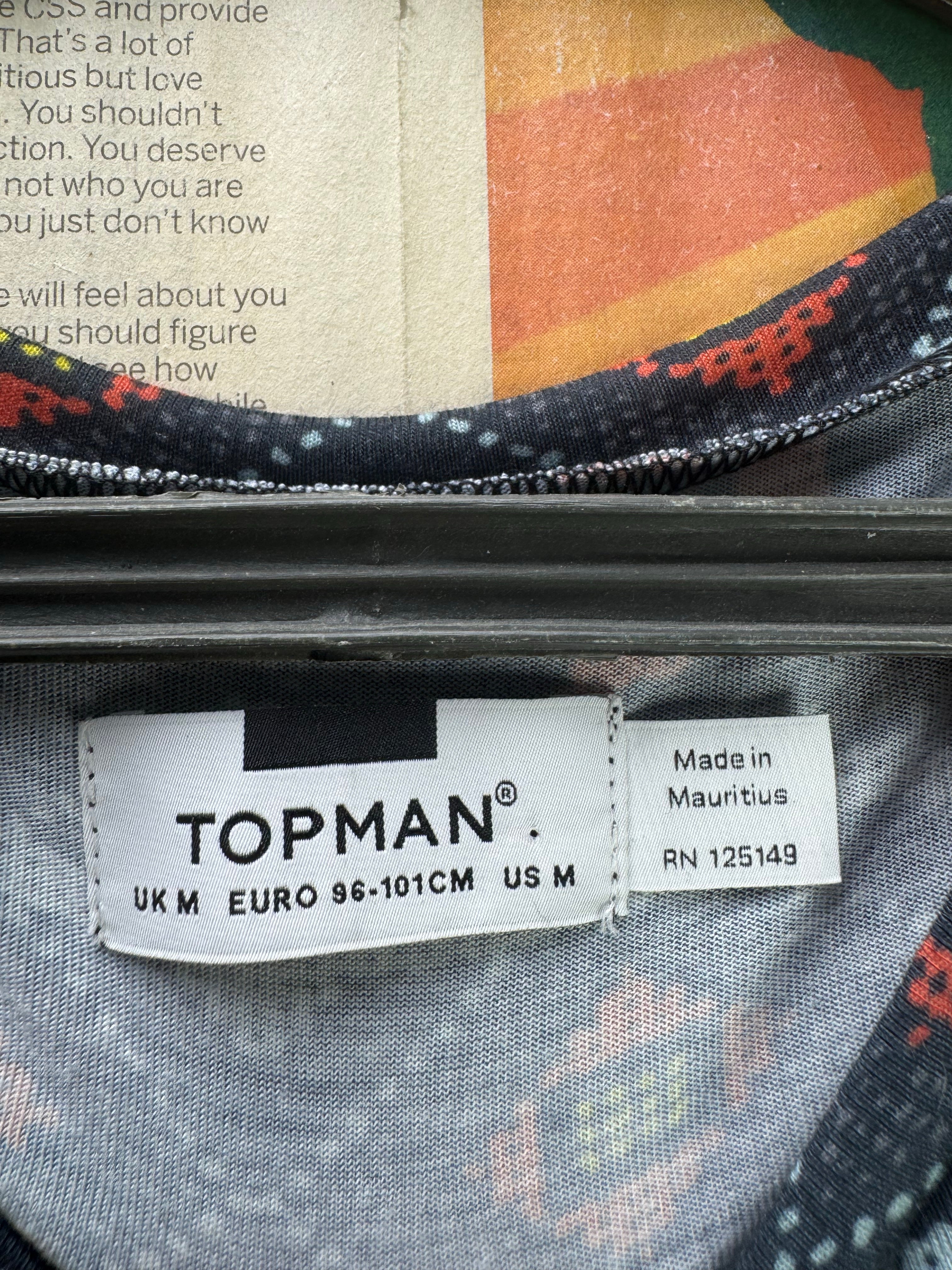 Topman® Small | Chest: 20.5" | T-Shirt | Polyester | 4626 - Genuine Maal