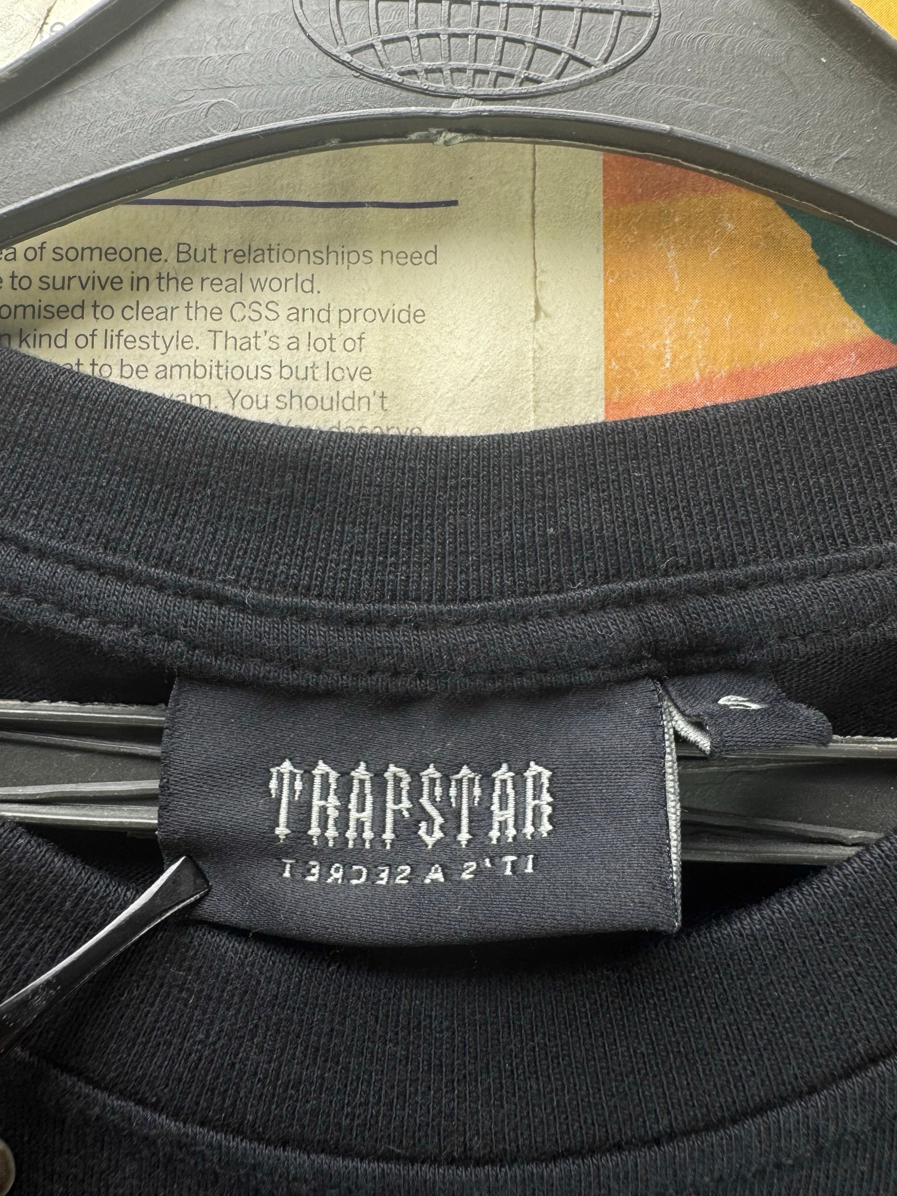 Trapstar® Small | Chest: 19" | Black | T-Shirt | Cotton | 4627 - Genuine Maal