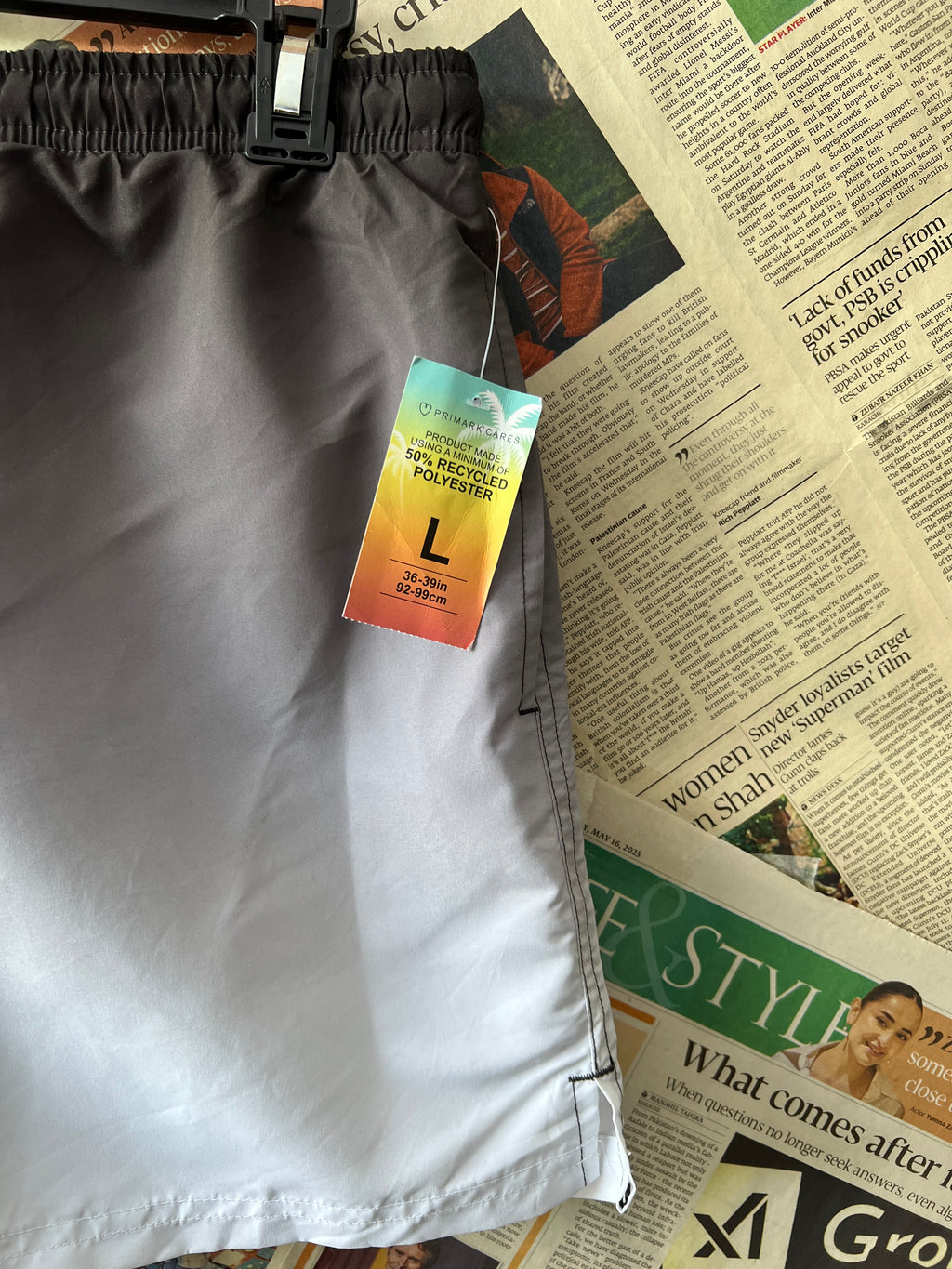 Primark® Waist: 32" to 34" | Shaded | Shorts | 1076 - Genuine Maal