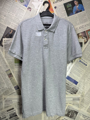 M&S® XS | Chest: 18.5" | Grey | Slim Fit Polo | Cotton | 3479 - Genuine Maal
