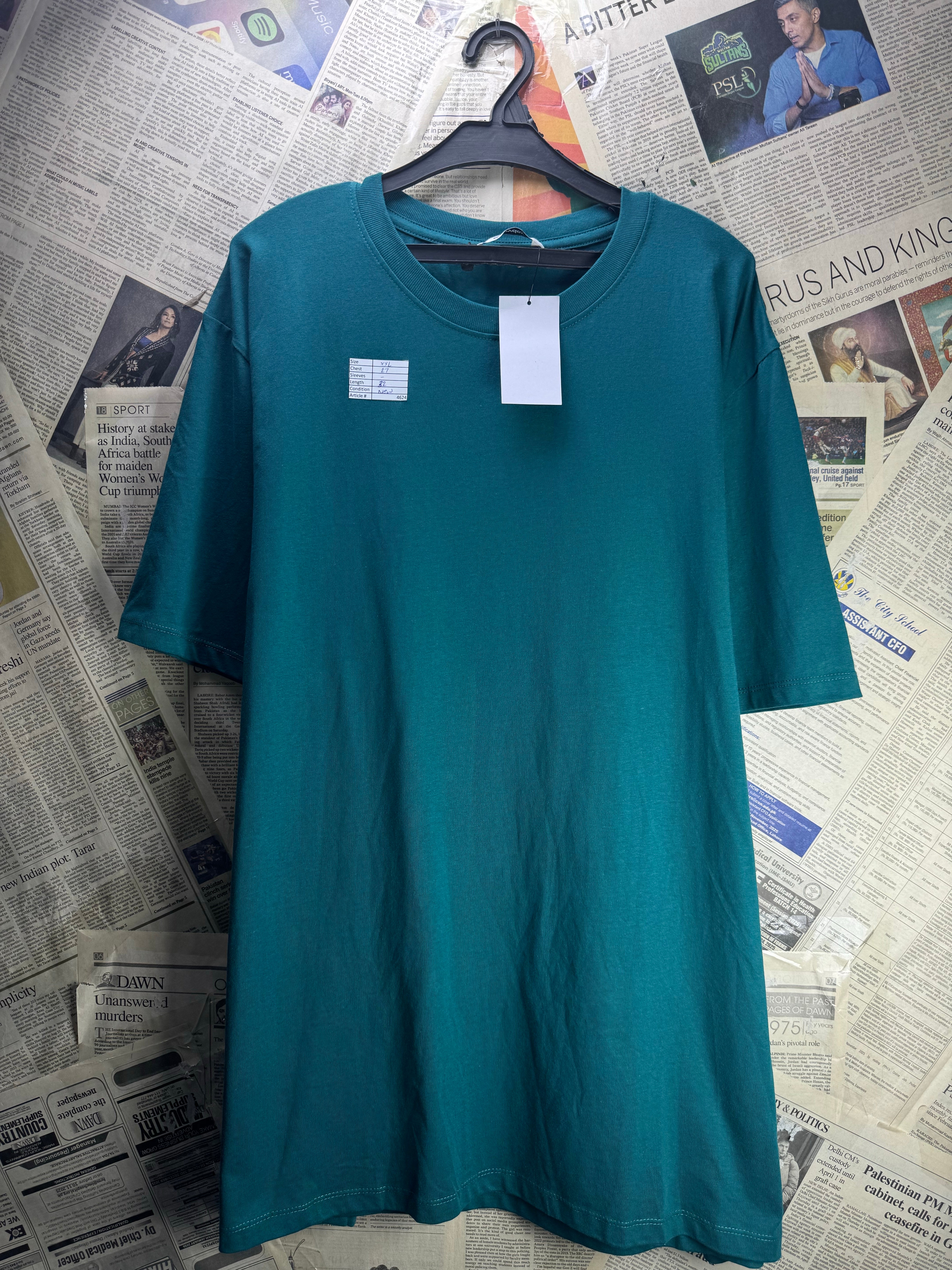 M&S® XXL | Chest: 27" | Black | T-Shirt | Cotton | 4624 - Genuine Maal