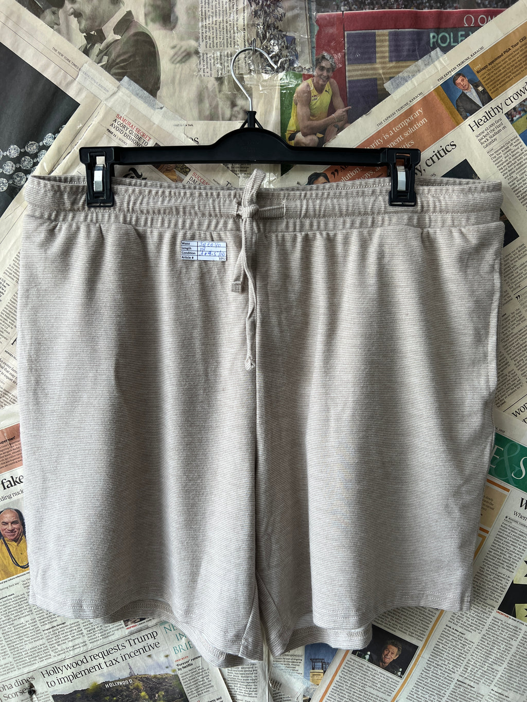 Primark® Waist: 38" to 40" | Beige | Shorts | 1092 - Genuine Maal