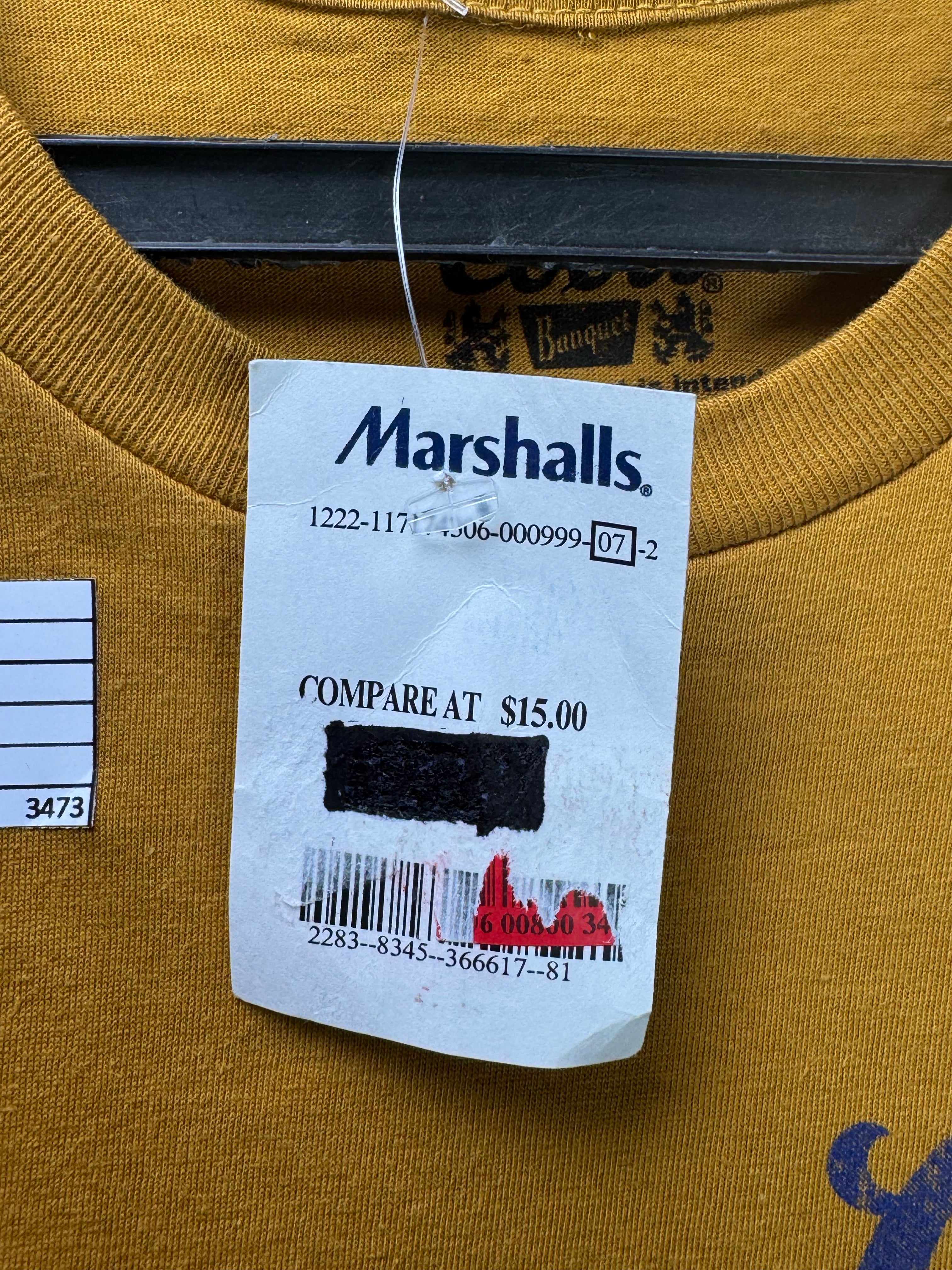 Coors® XS | Chest: 17.5" | Mustard | T-Shirt | Cotton - Poly | 3473 - Genuine Maal