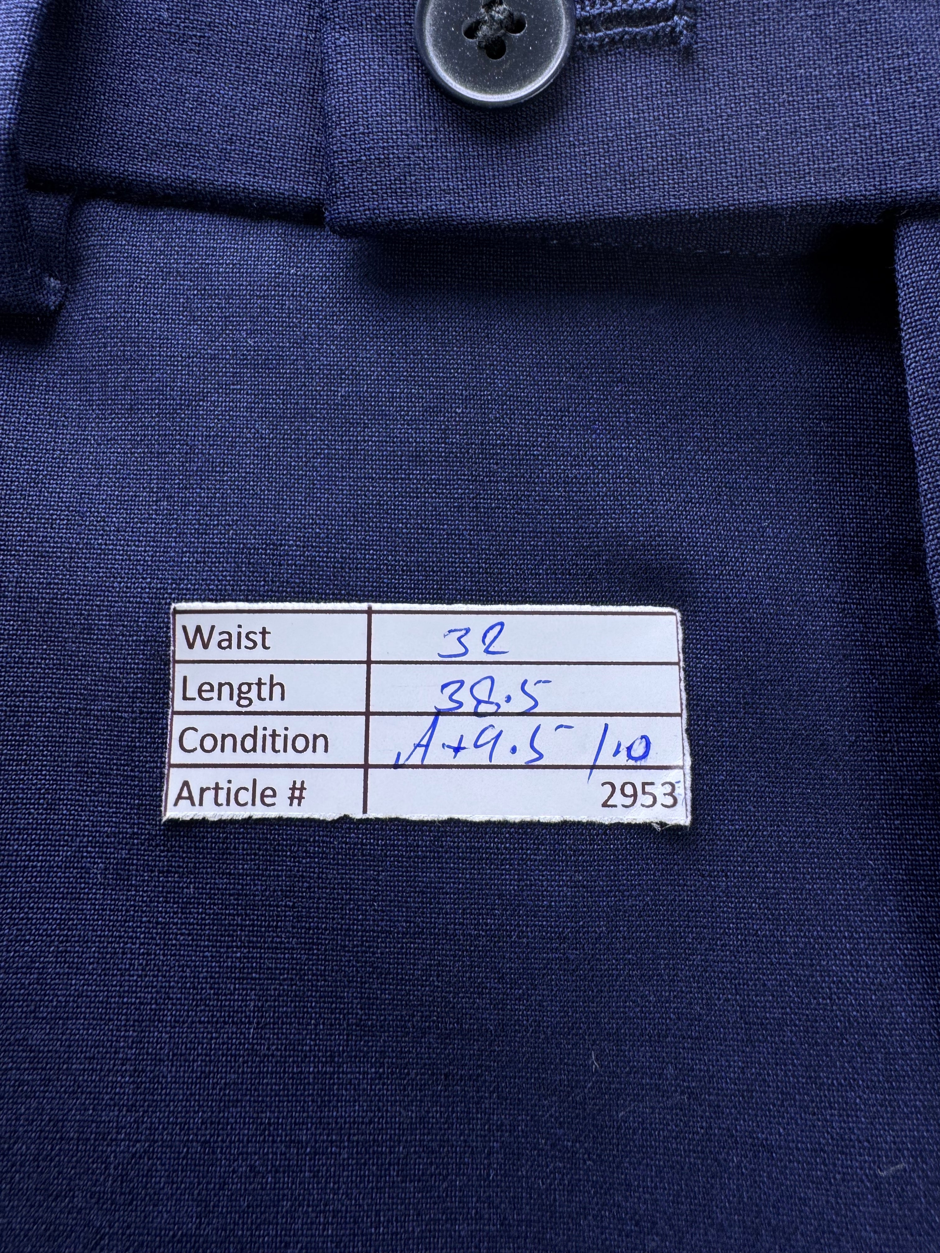 Brook Taverner® Waist: 32" | Blue | Dress Pants | Poly - Wool - Lycra | 2953 - Genuine Maal