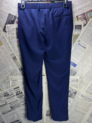 Brook Taverner® Waist: 32" | Blue | Dress Pants | Poly - Wool - Lycra | 2953 - Genuine Maal
