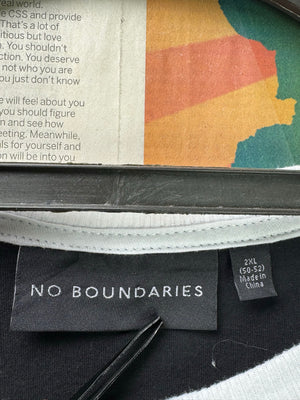 NO BOUNDARIES® XL | Chest: 25.5" | Black | T-Shirt | Cotton | 3462 - Genuine Maal