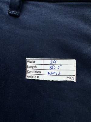 Primark® Waist: 34" | Blue | Slim - Fit Chino Pants | Cotton - Elastane | 2969 | Made in Bangladesh - Genuine Maal