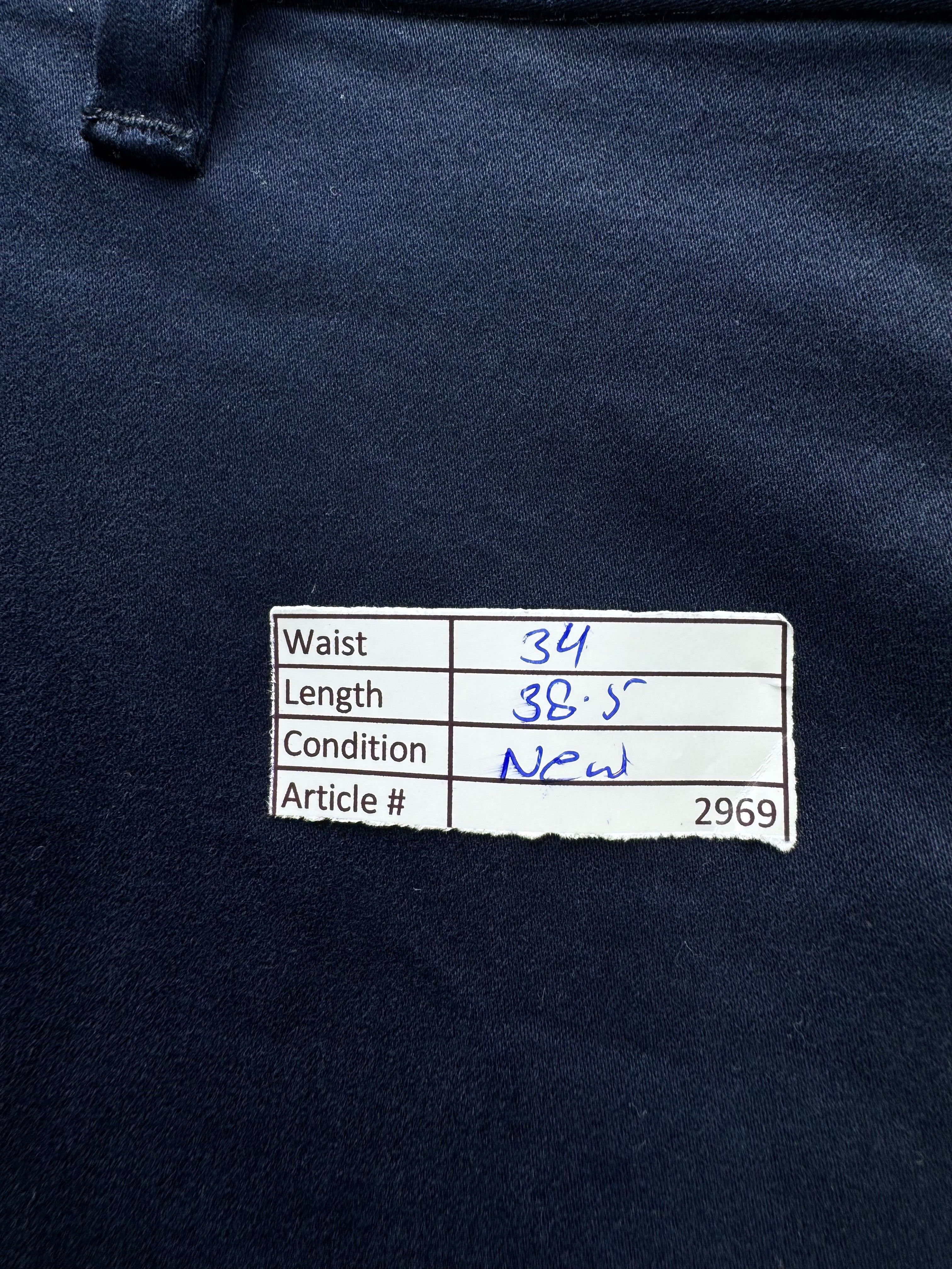 Primark® Waist: 34" | Blue | Slim - Fit Chino Pants | Cotton - Elastane | 2969 | Made in Bangladesh - Genuine Maal