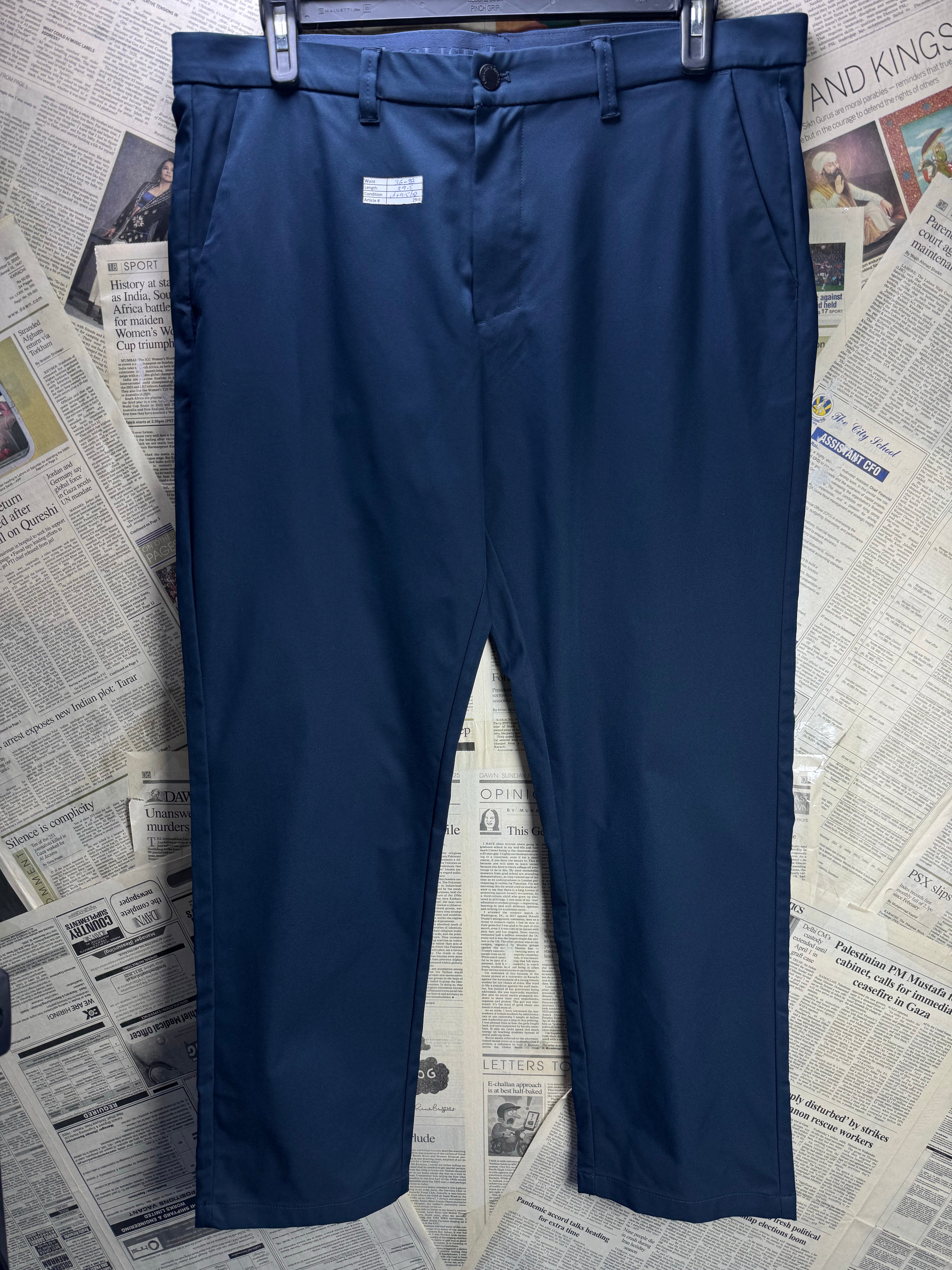 English Laundry® Waist: 36" to 38" | Blue | Golf Pants | Polyester | 2948 - Genuine Maal