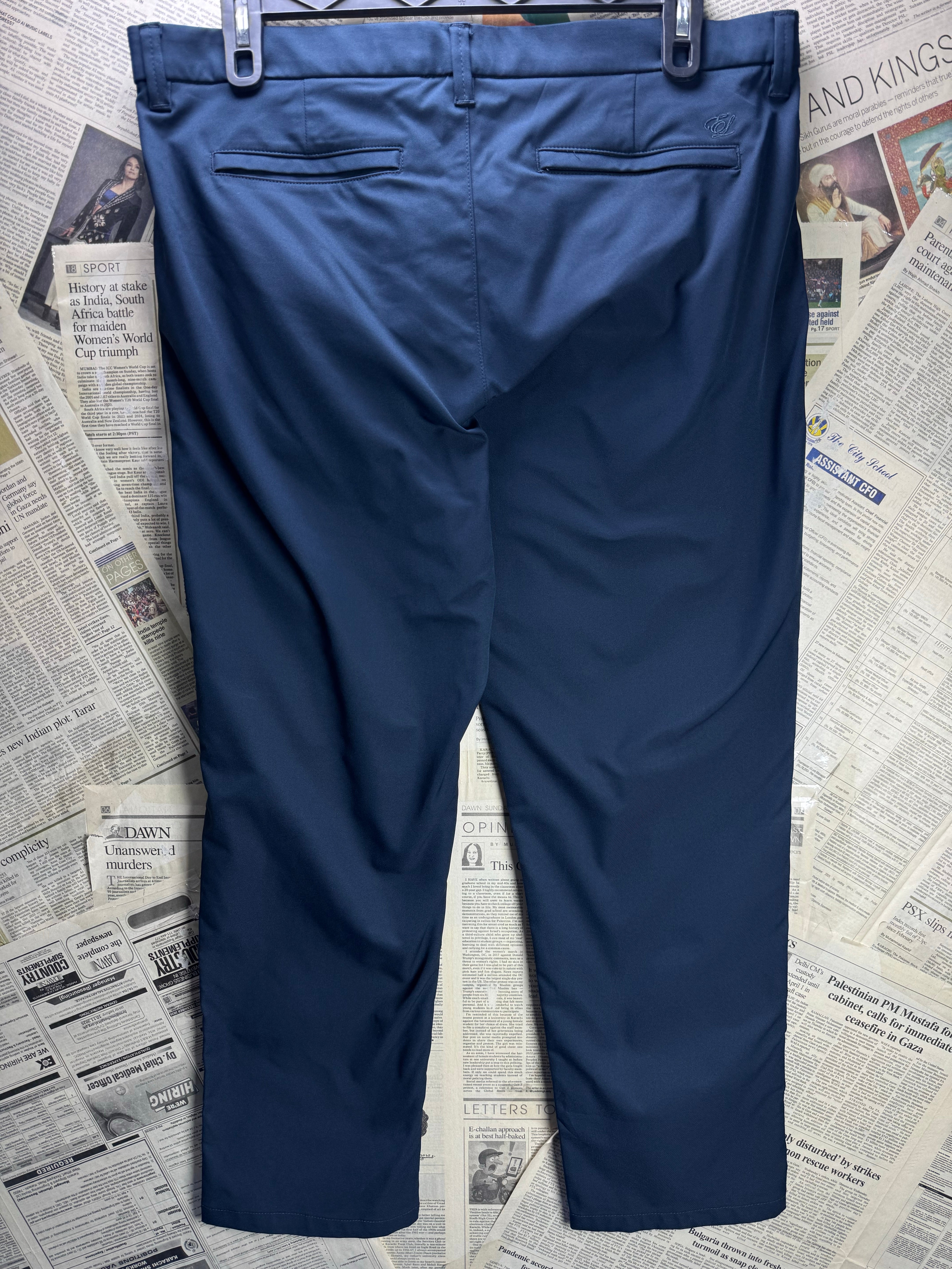 English Laundry® Waist: 36" to 38" | Blue | Golf Pants | Polyester | 2948 - Genuine Maal