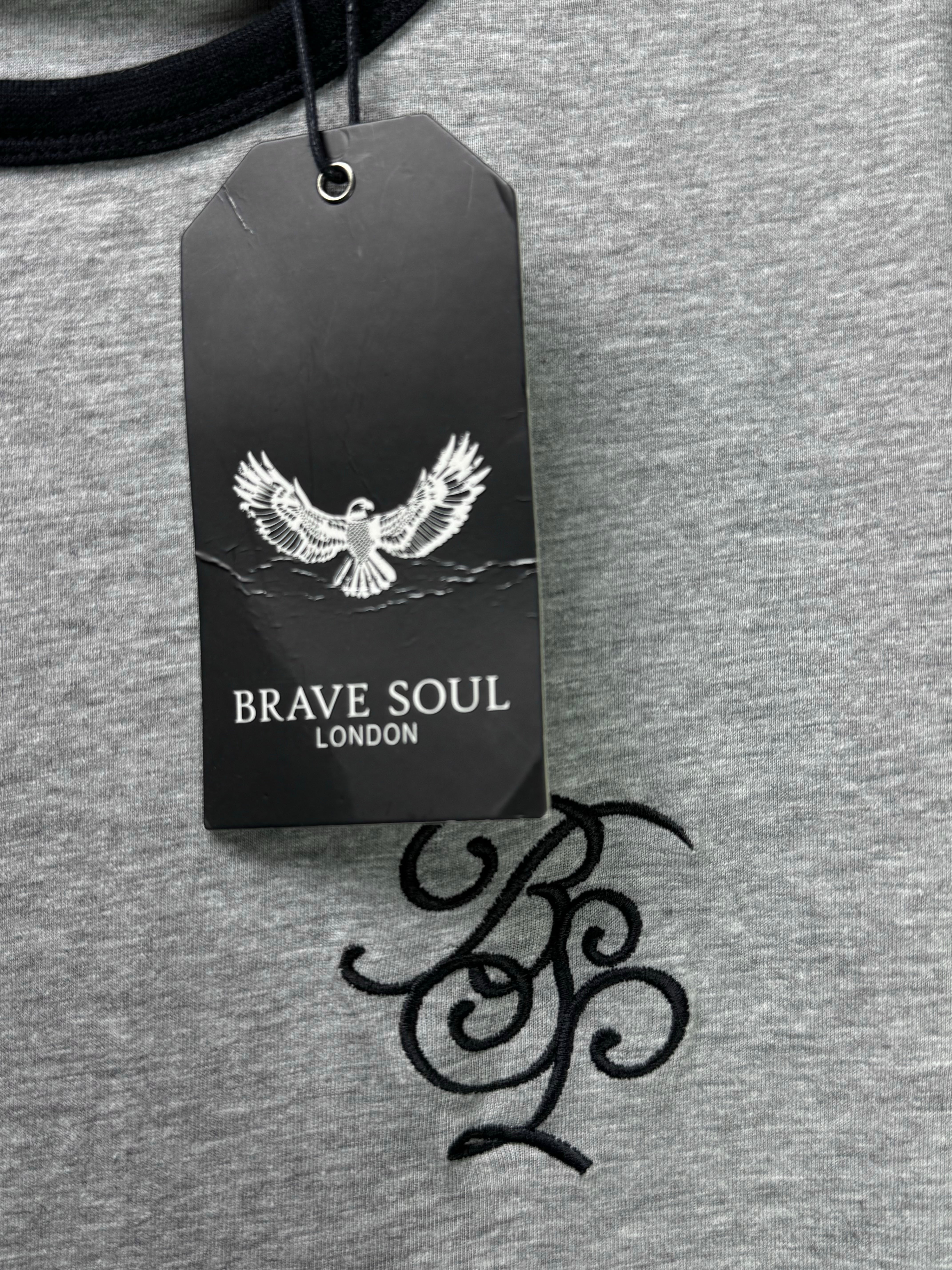 Brave Soul® Medium | Chest: 22" | Grey | T-Shirt | Cotton - Viscose | 3468 - Genuine Maal