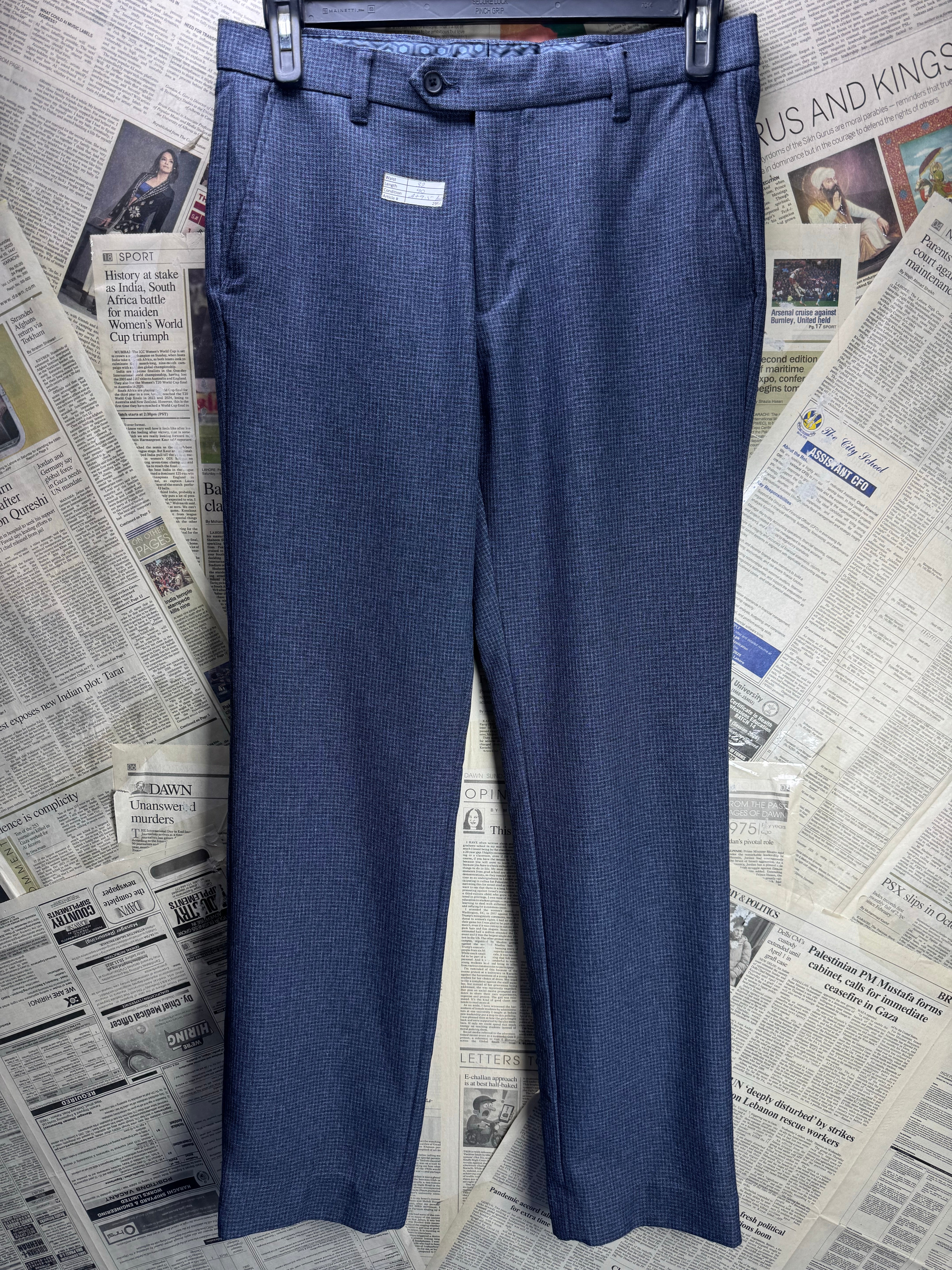 ® Waist: 32" | Blue | Dress Pants | 2954 - Genuine Maal