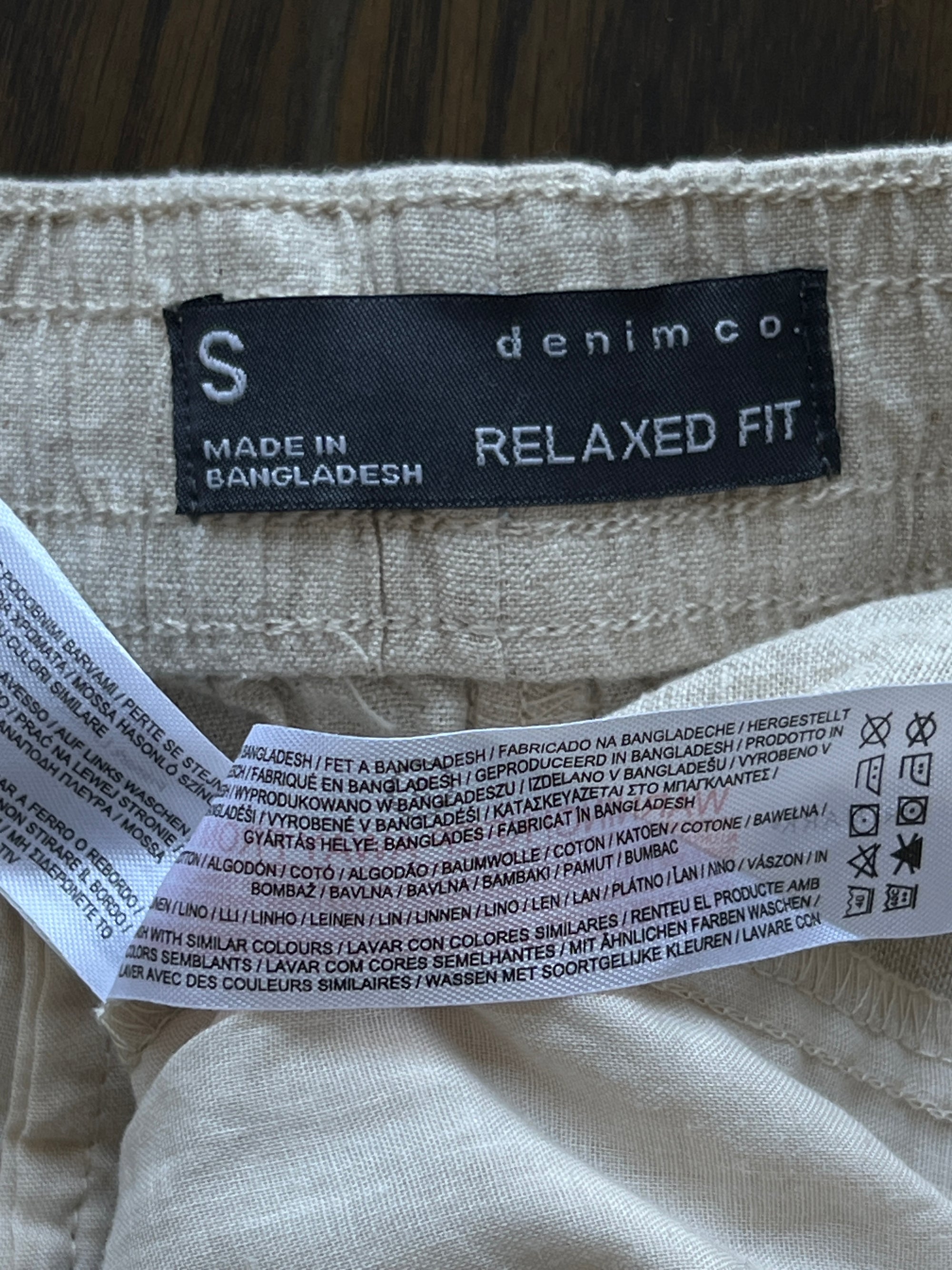 Denim Co.® Waist: 30" | Beige | Shorts | Linen Blend | 1072 - Genuine Maal